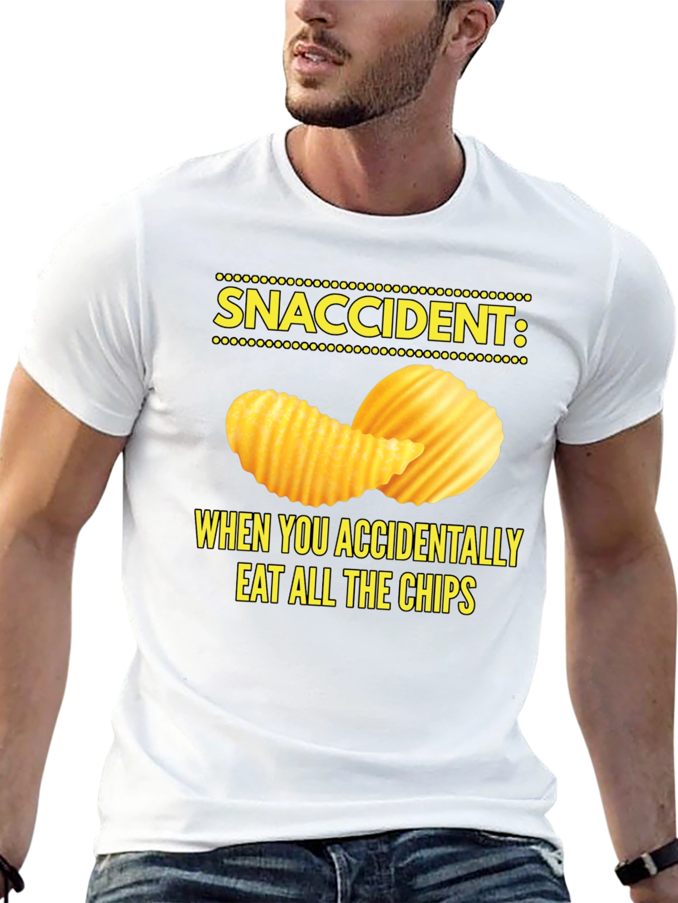 Snaccident Chip Lover T-Shirt - Funny Food Tee