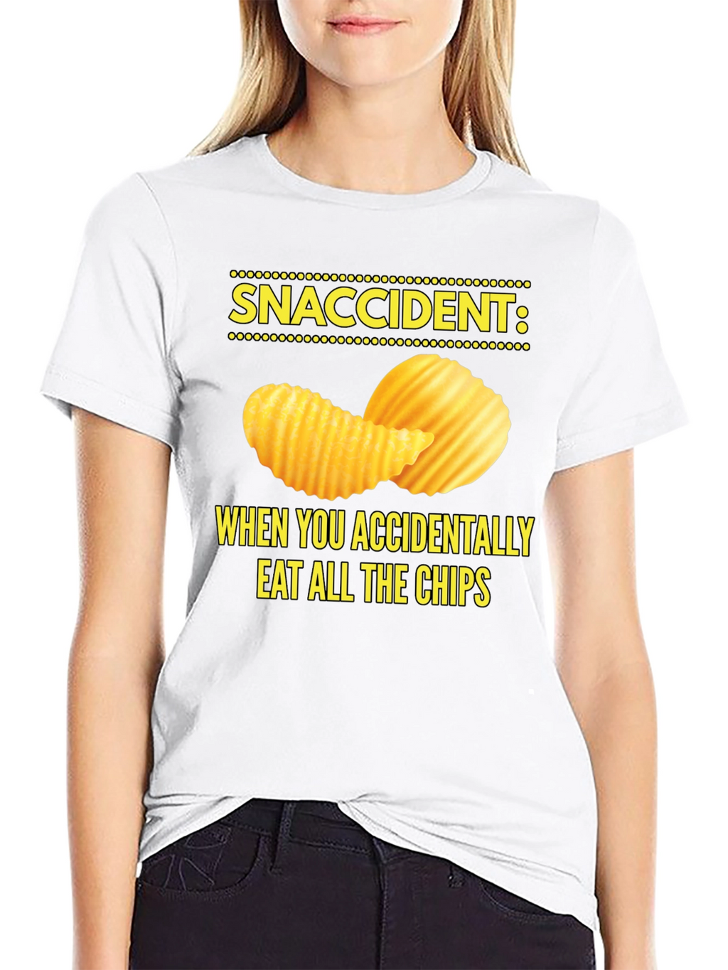Snaccident Chip Lover T-Shirt - Funny Food Tee