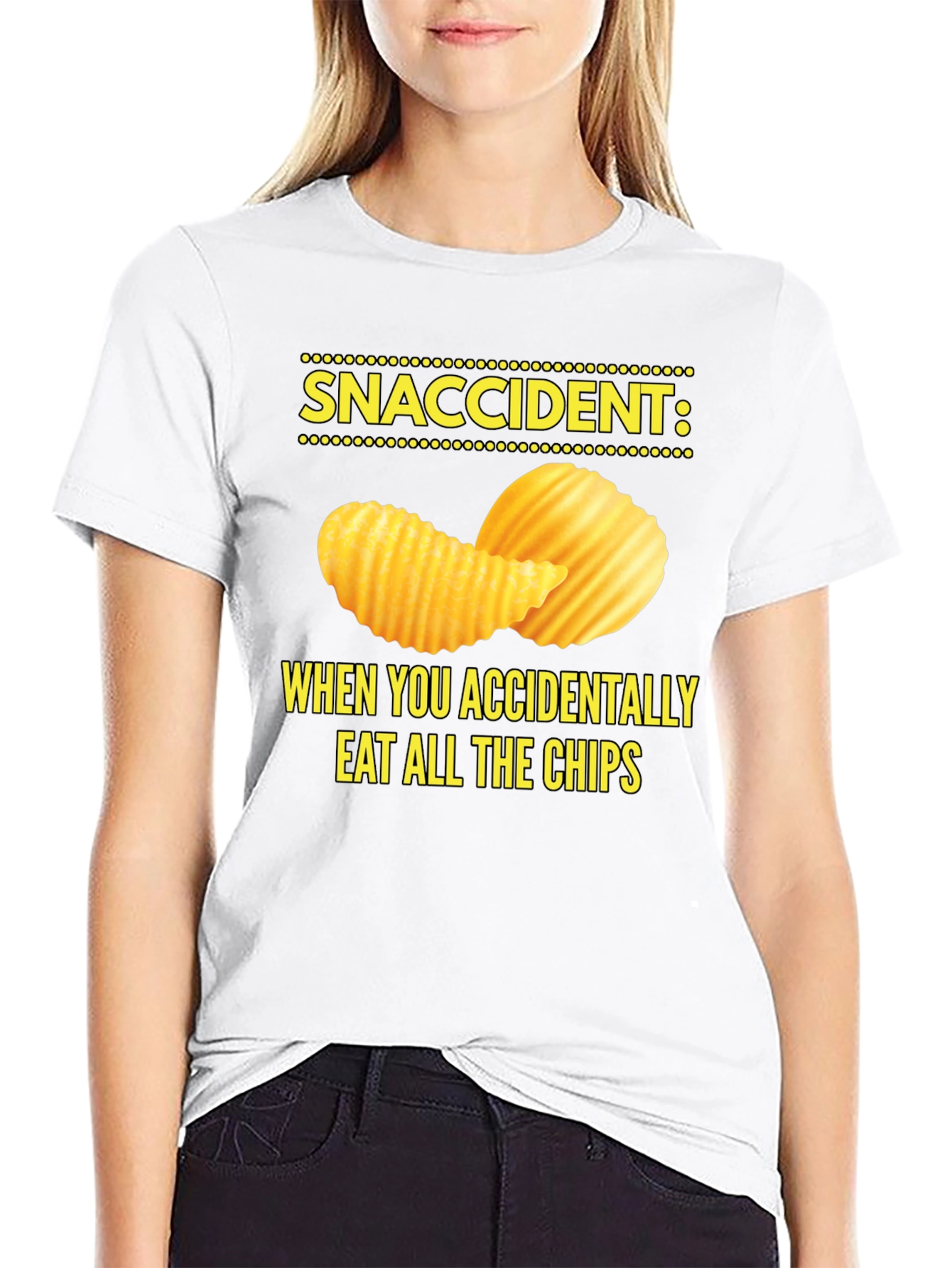 Snaccident Chip Lover T-Shirt - Funny Food Tee