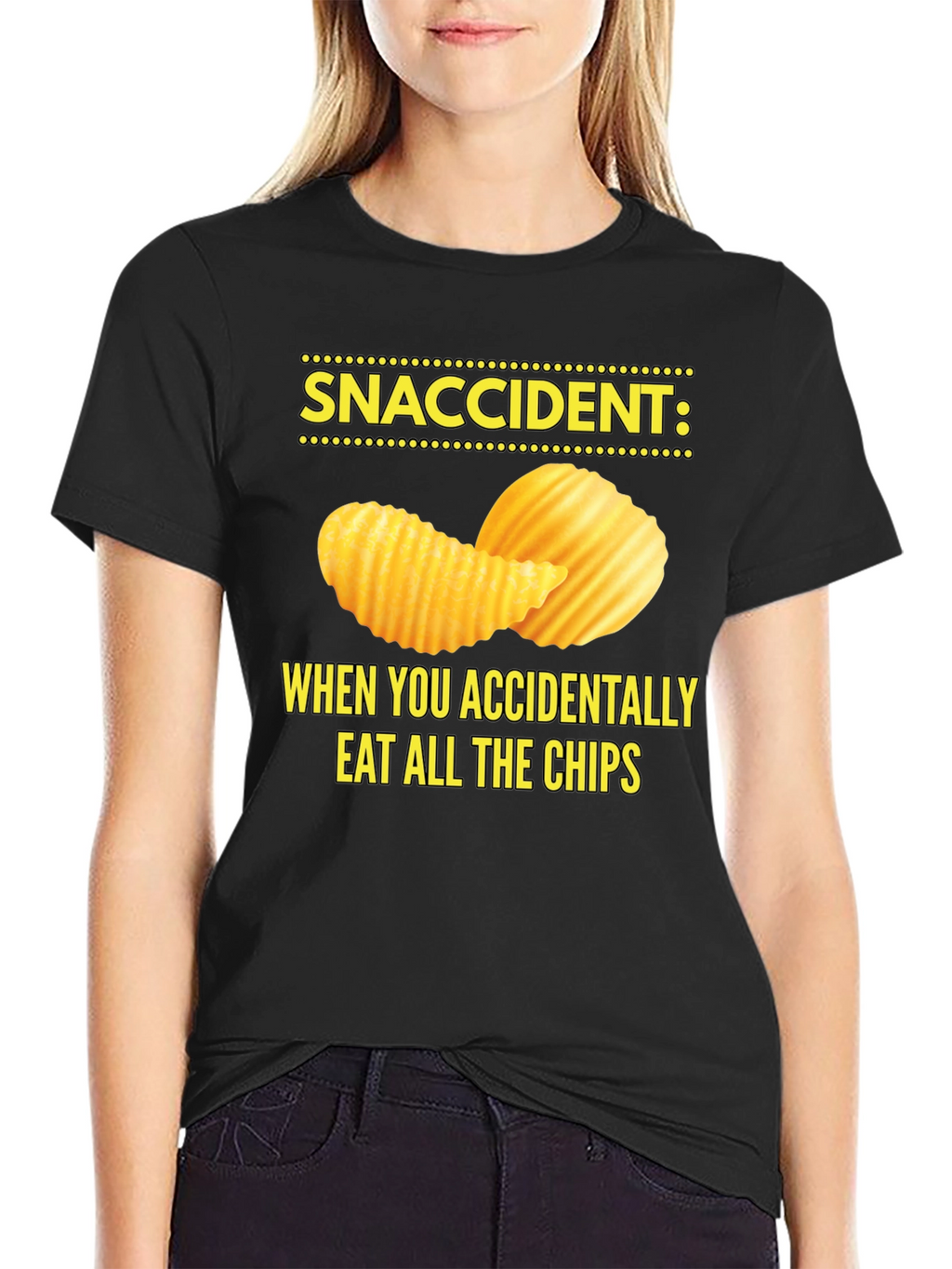 Snaccident Chip Lover T-Shirt - Funny Food Tee
