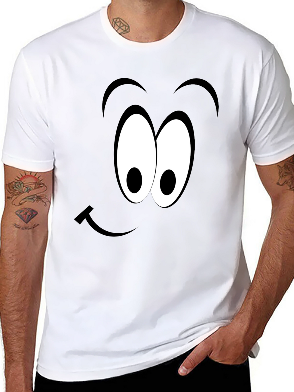 Funny Face Graphic Tee - Express Yourself!
