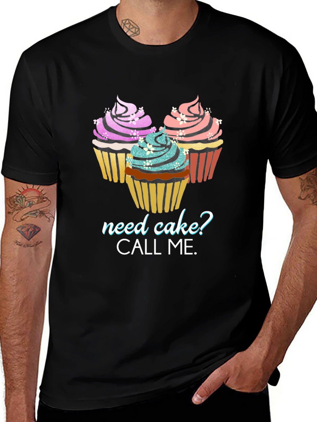 Need Cake? Graphic Tee - Cupcake Lover T-Shirt