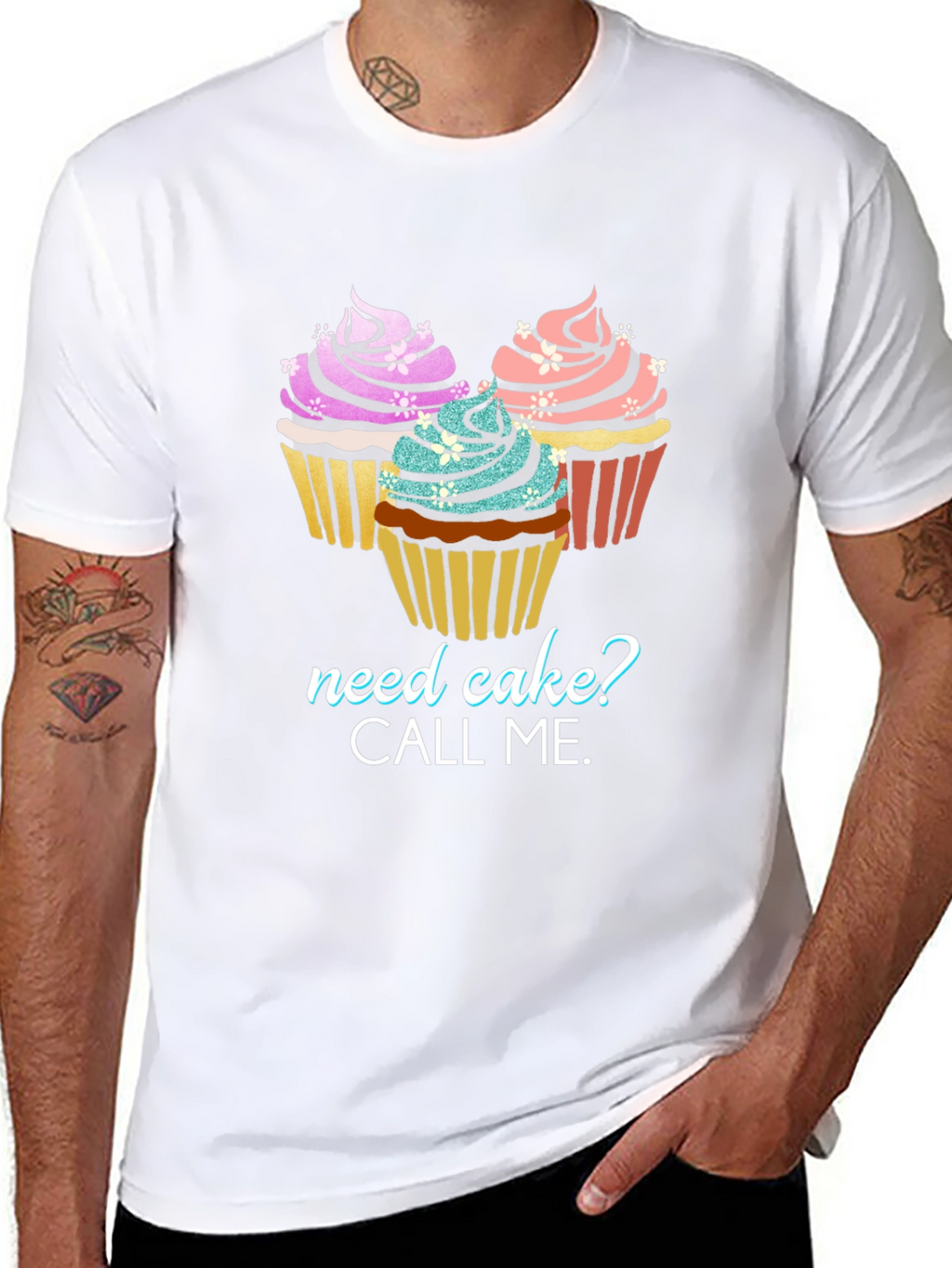 Need Cake? Graphic Tee - Cupcake Lover T-Shirt