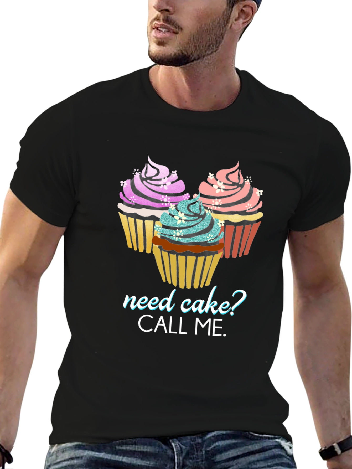 Need Cake? Graphic Tee - Cupcake Lover T-Shirt