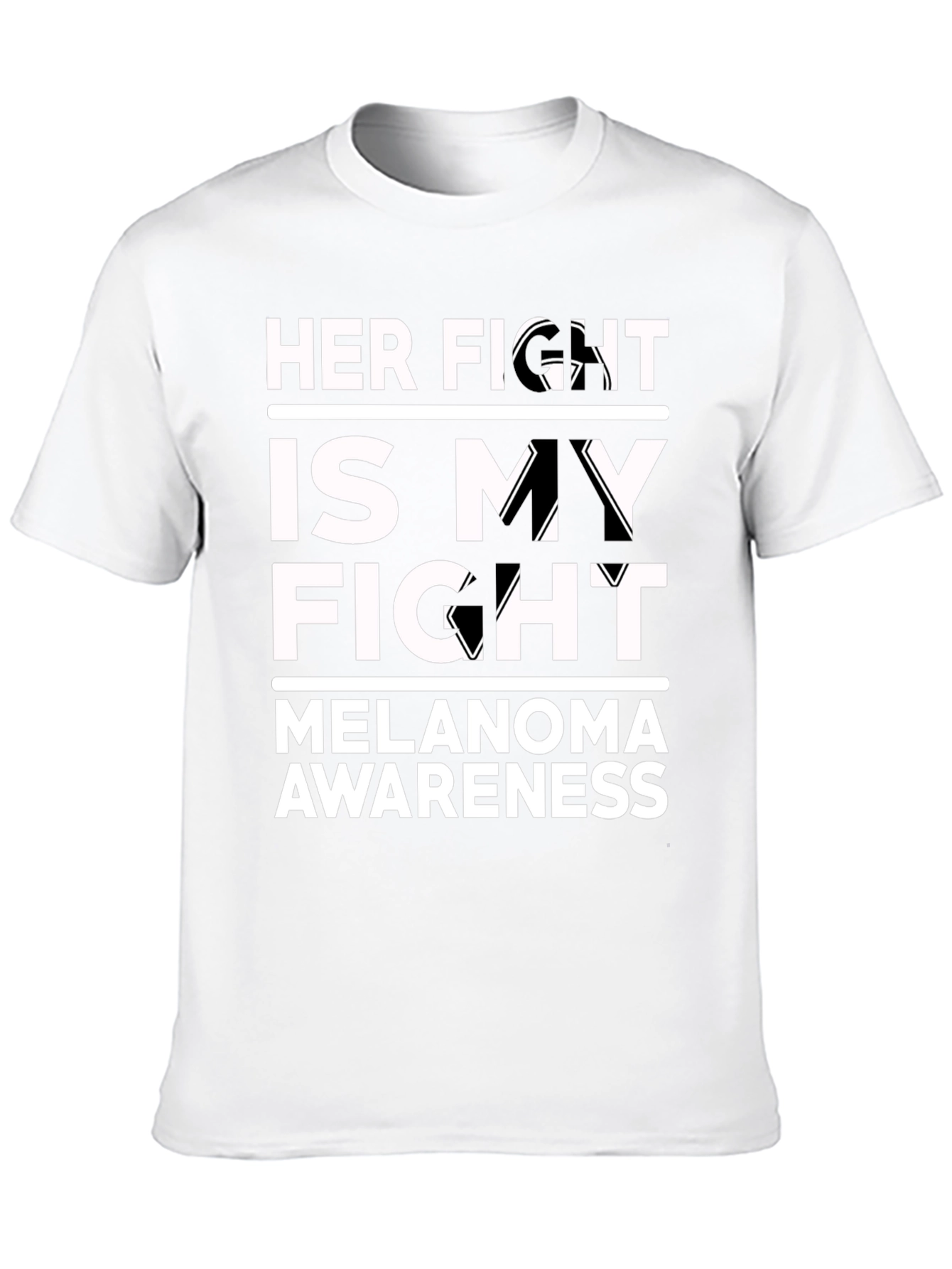 Her Fight Is My Fight Melanoma Awareness T-Shirt