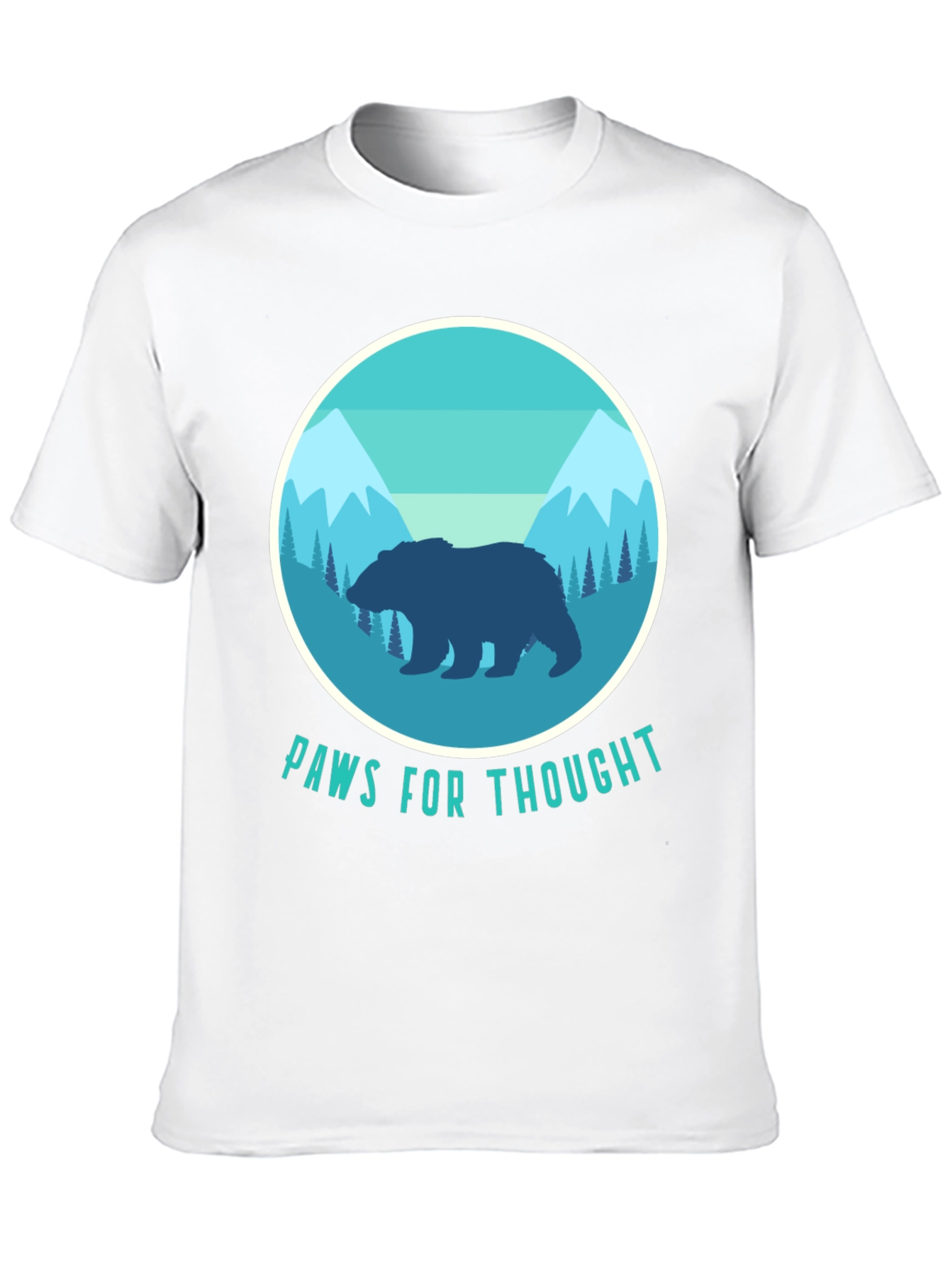 Paws for Thought Bear Graphic Tee