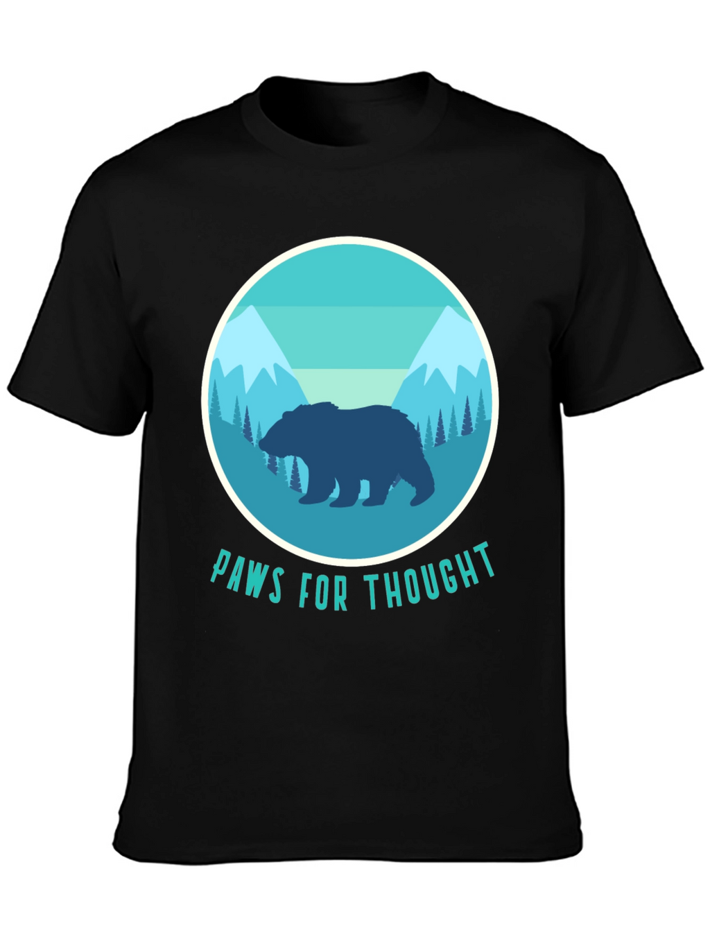 Paws for Thought Bear Graphic Tee