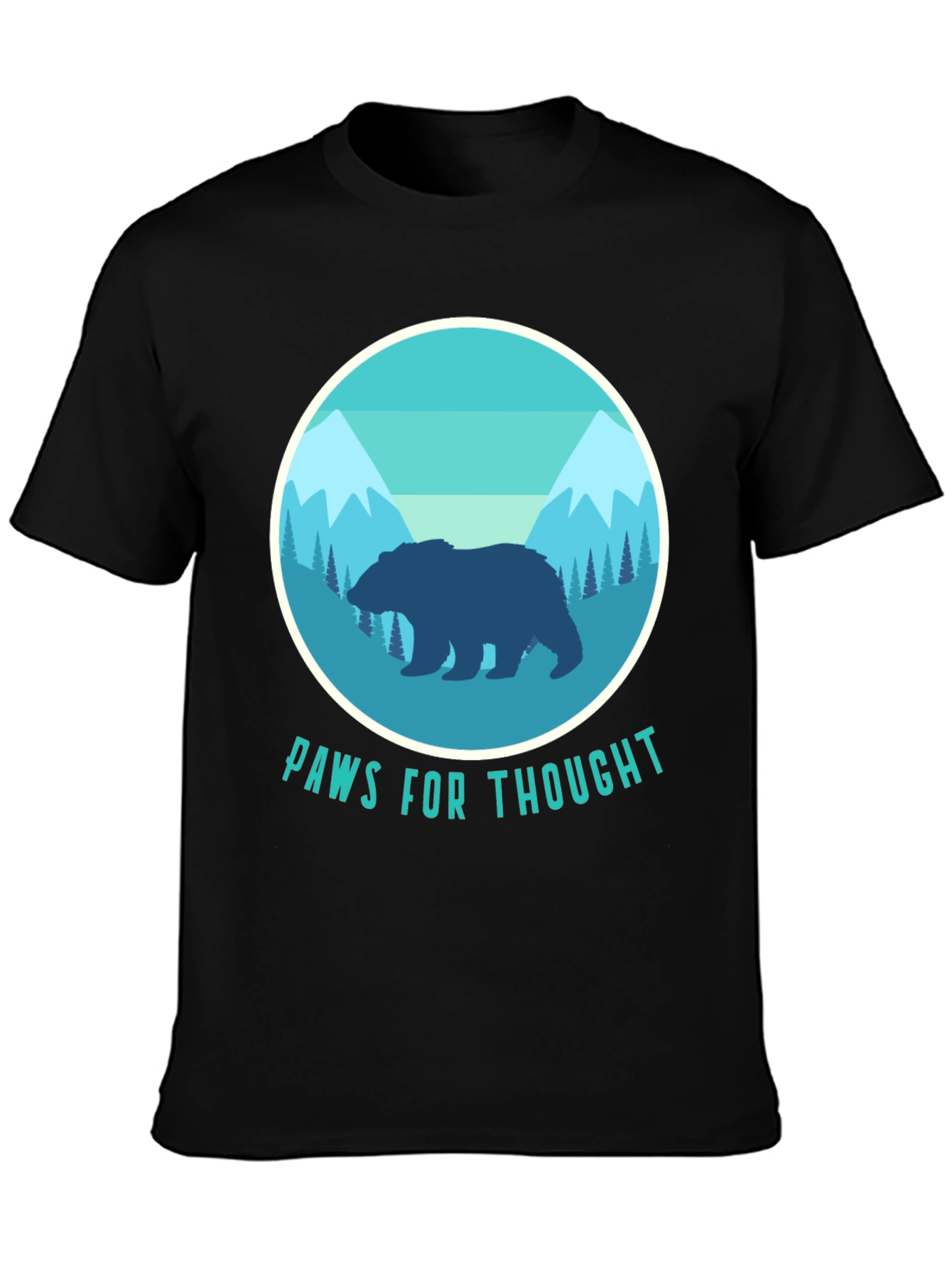 Paws for Thought Bear Graphic Tee
