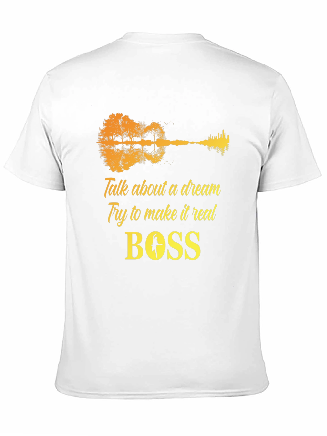 Dream Guitar T-Shirt - Black Cotton Graphic Tee