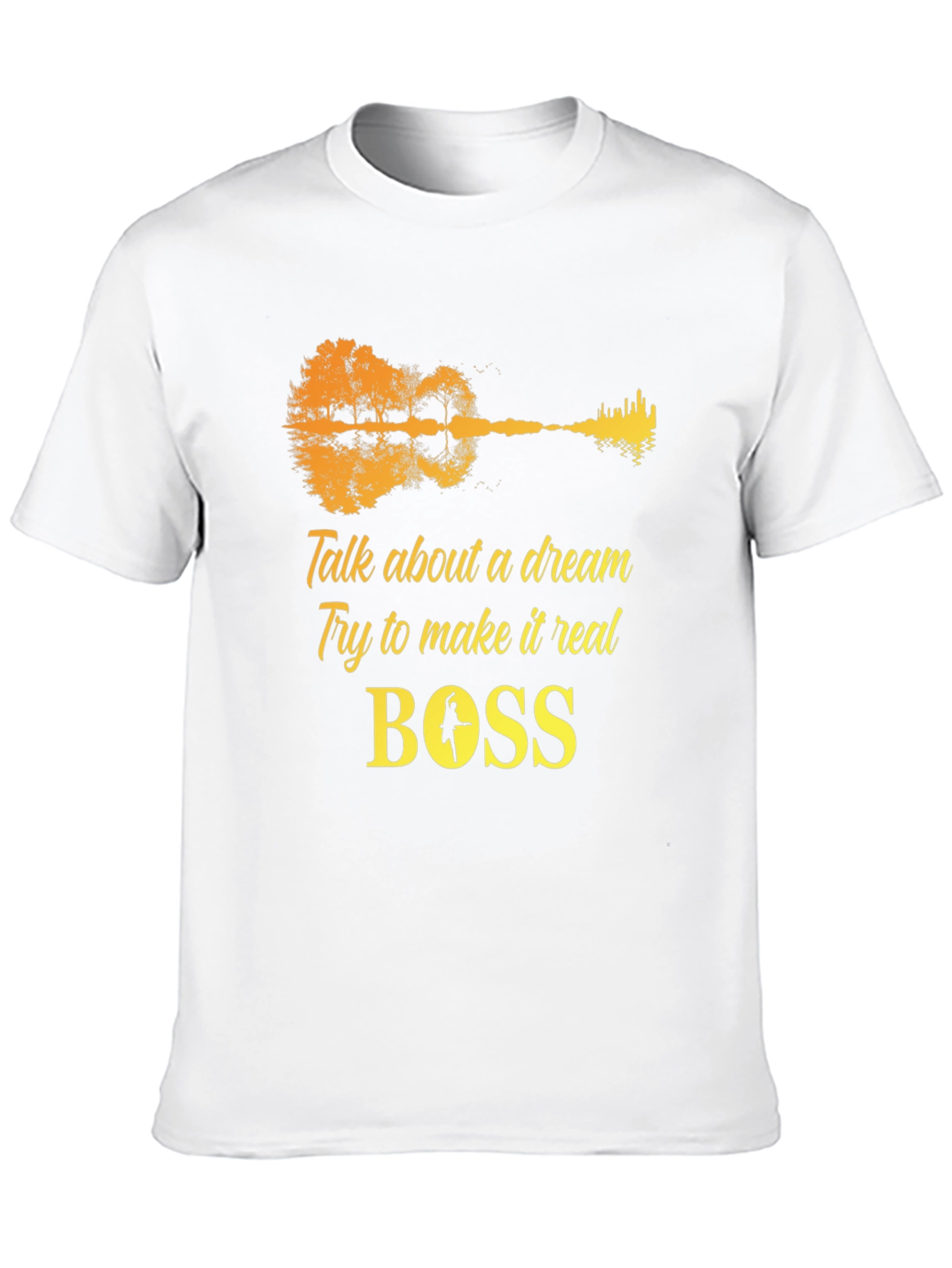 Dream Guitar T-Shirt - Black Cotton Graphic Tee