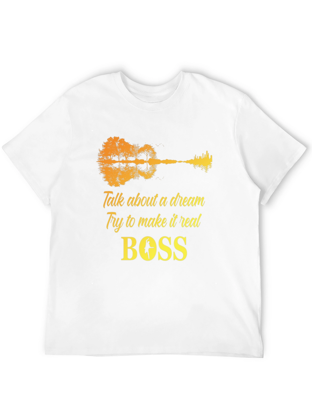 Dream Guitar T-Shirt - Black Cotton Graphic Tee