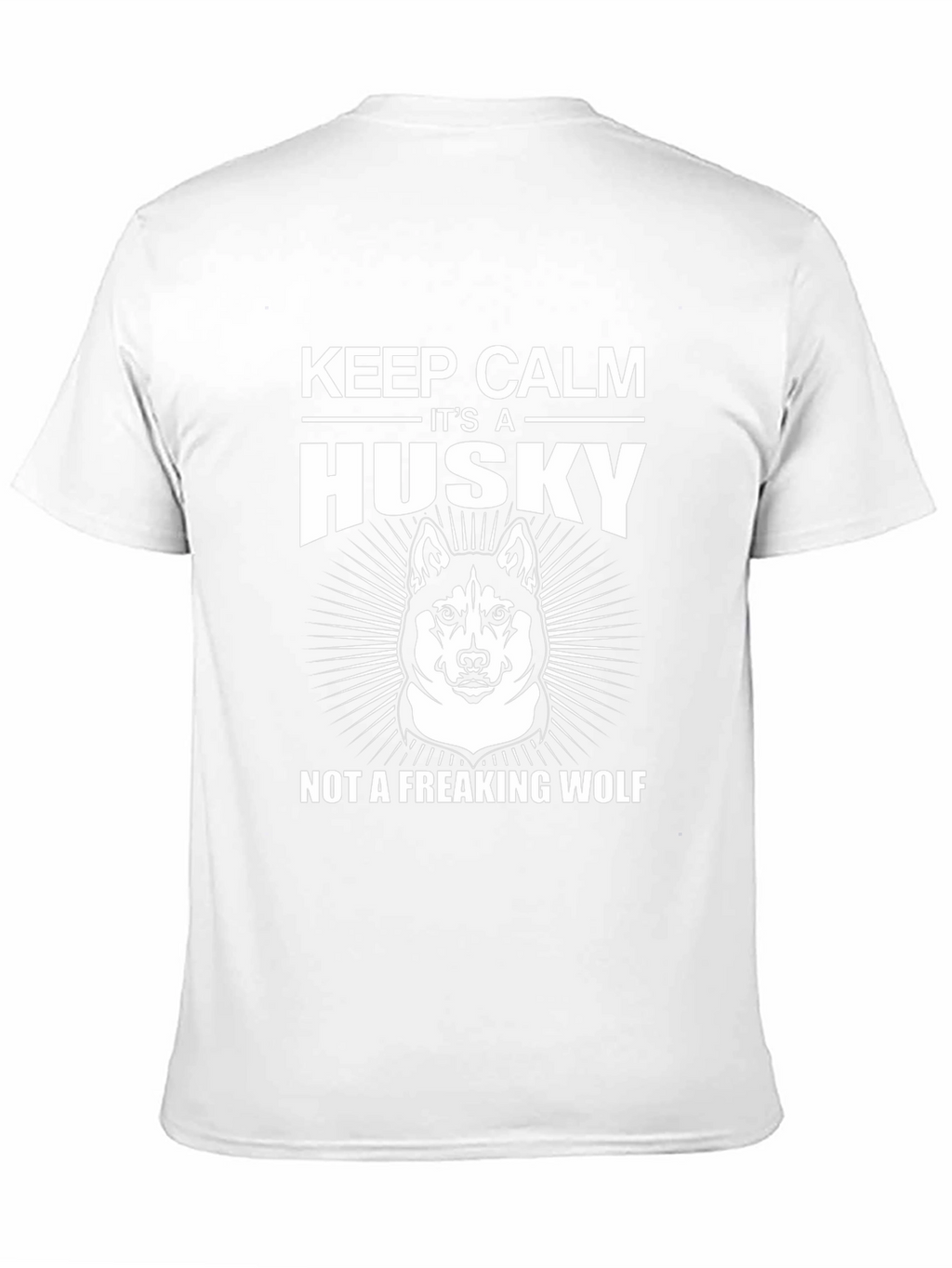 Keep Calm Husky T-Shirt Funny Dog Lover Tee