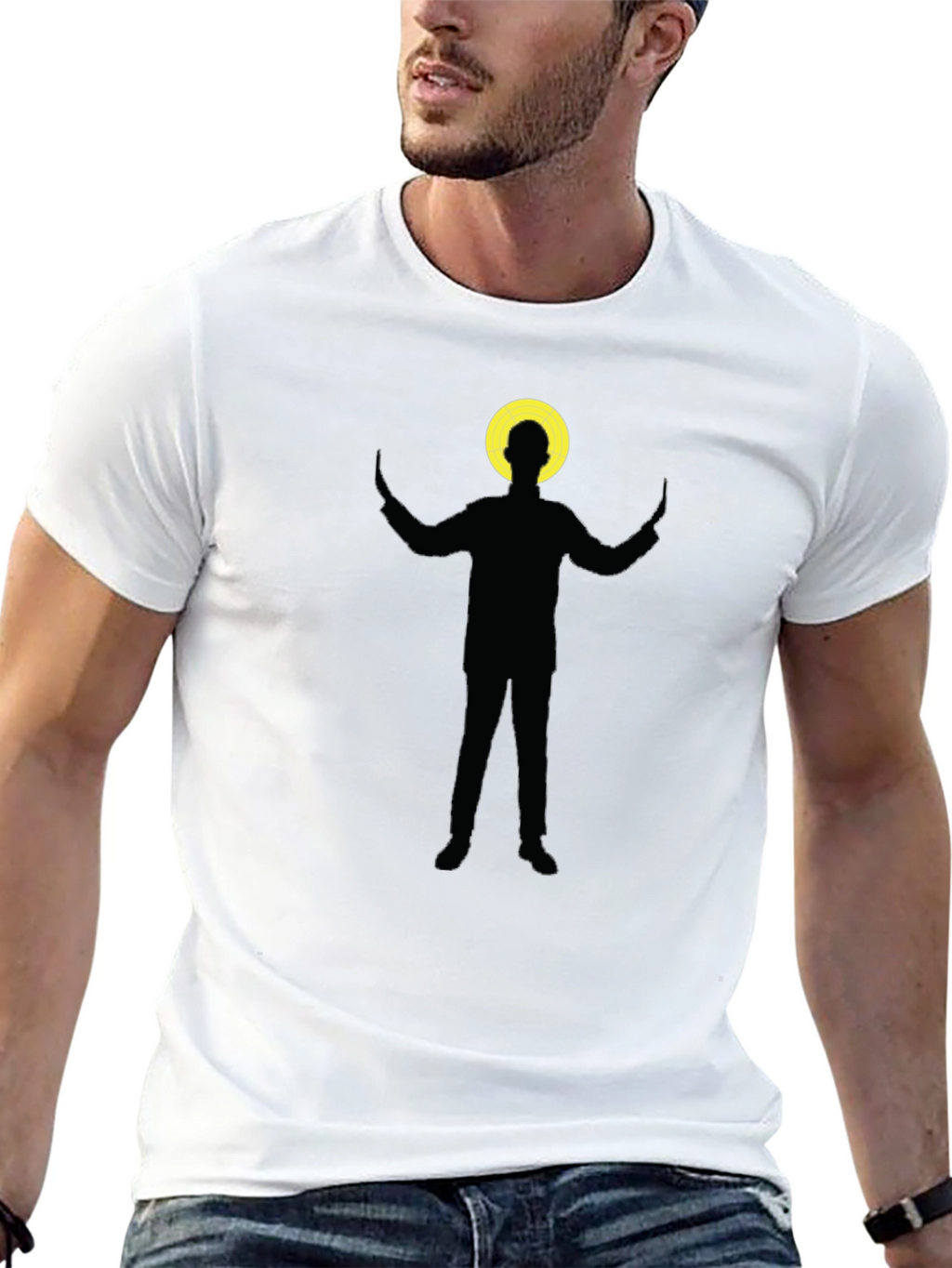Conducting Angel Black T-Shirt - Quirky & Cool