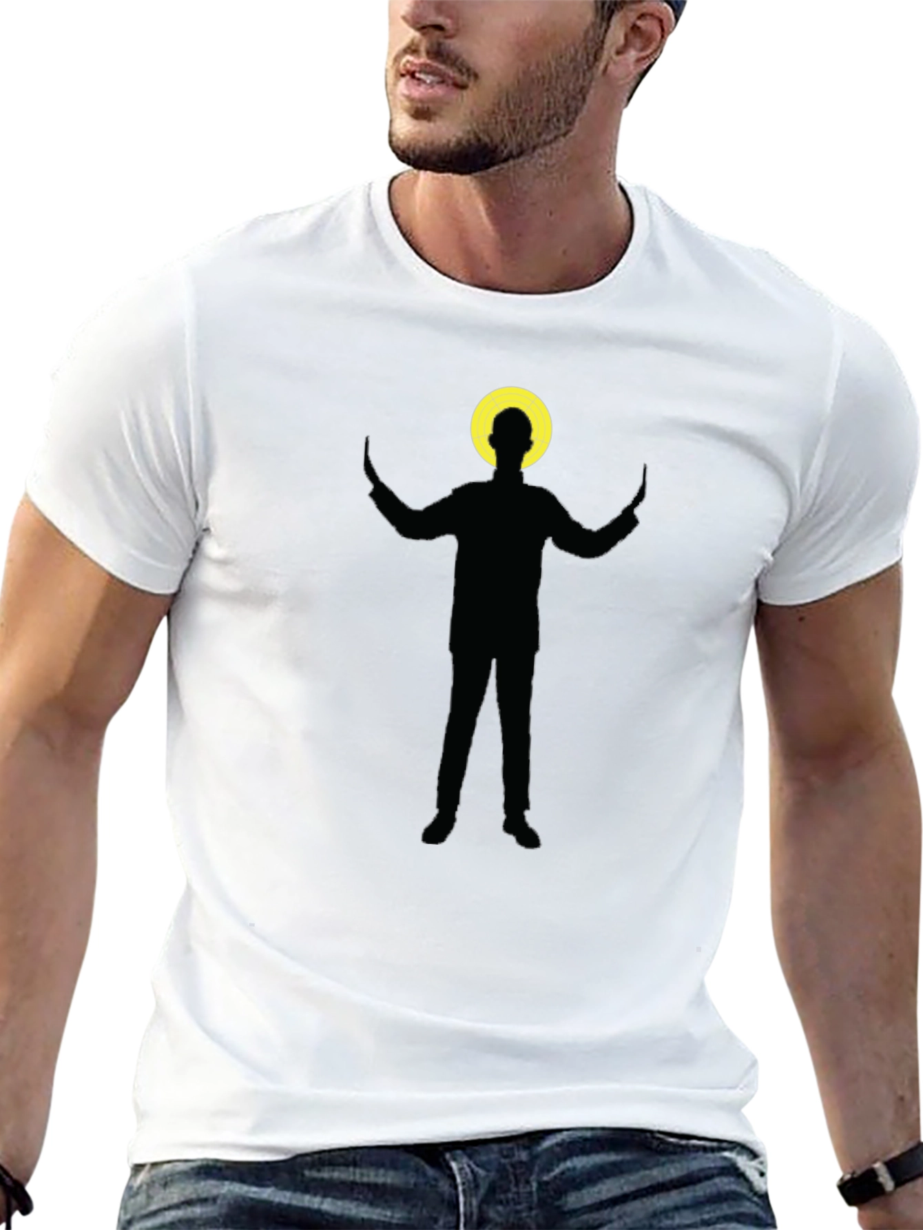 Conducting Angel Black T-Shirt - Quirky & Cool