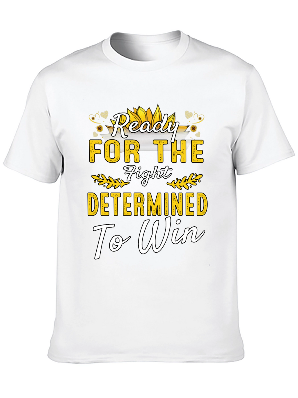 Ready For The Fight Motivational Black T-Shirt