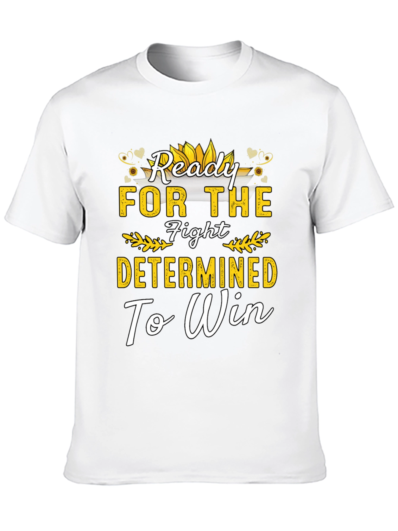 Ready For The Fight Motivational Black T-Shirt