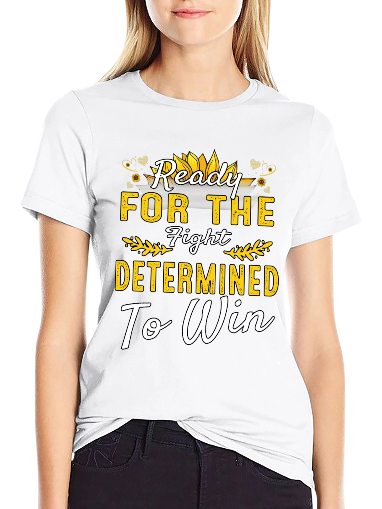 Ready For The Fight Motivational Black T-Shirt