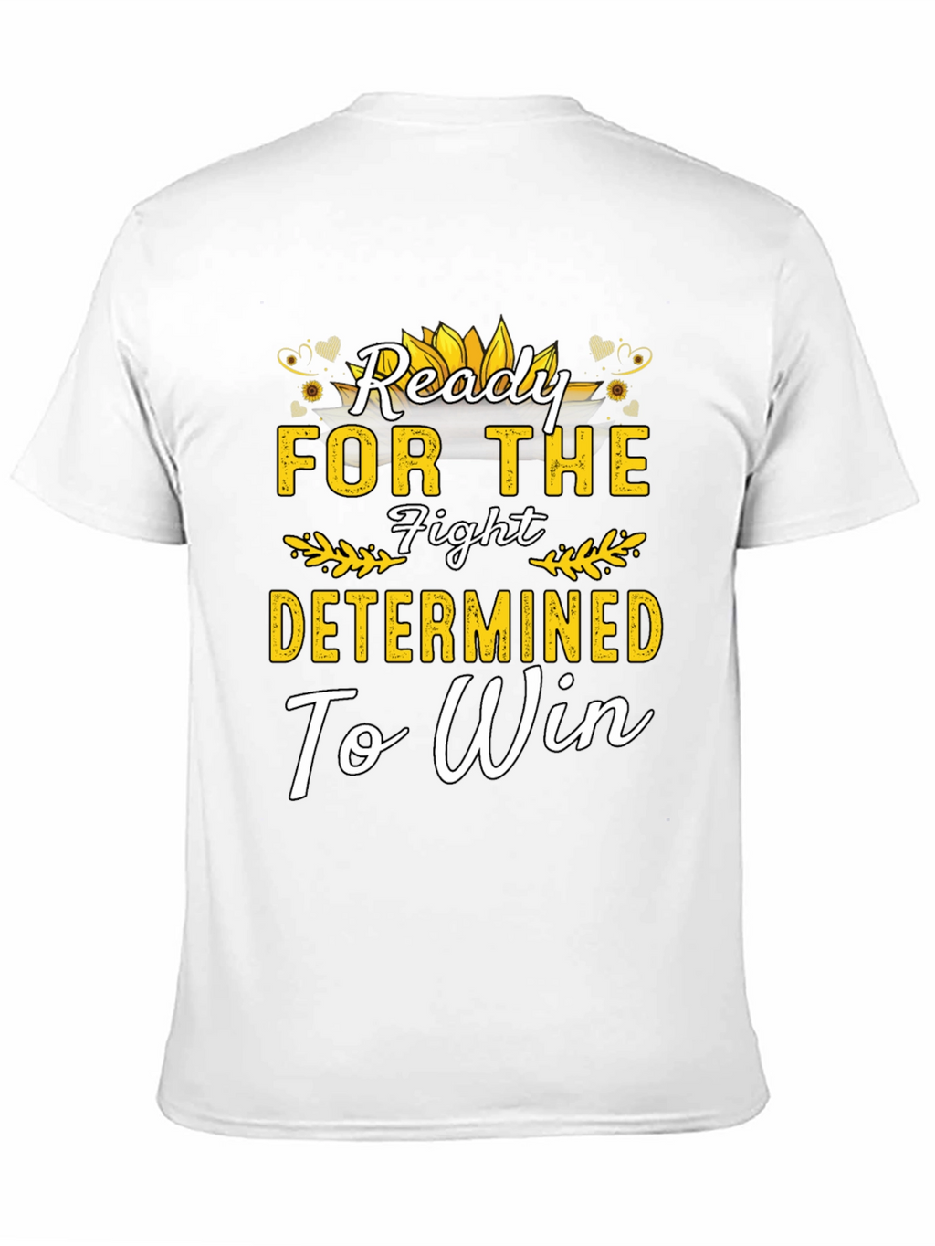 Ready For The Fight Motivational Black T-Shirt