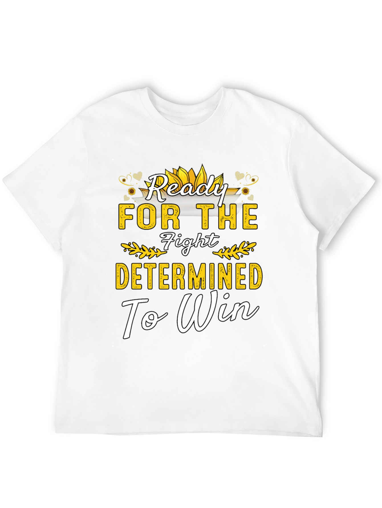 Ready For The Fight Motivational Black T-Shirt