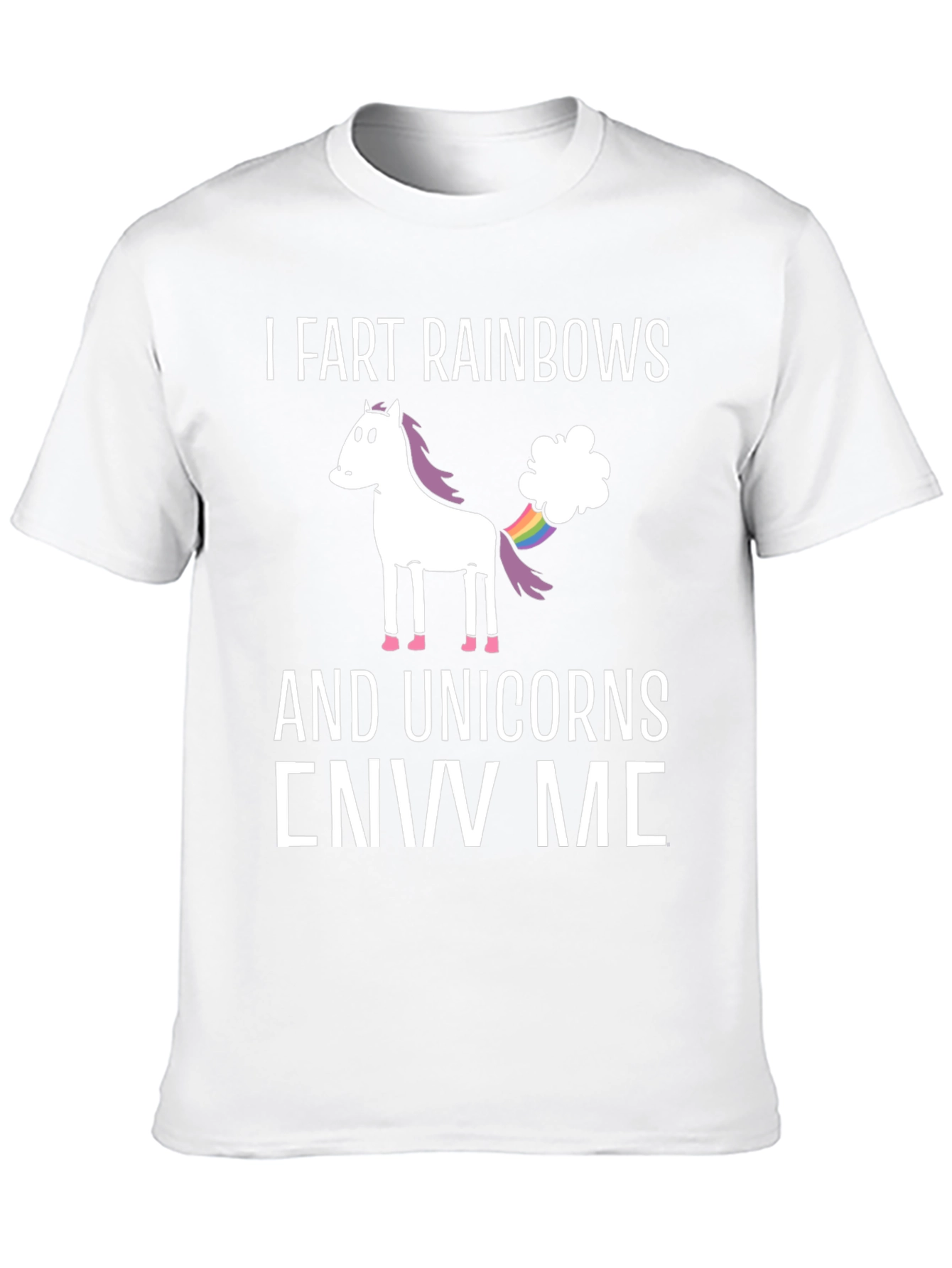 I Fart Rainbows Unicorn Graphic T-Shirt