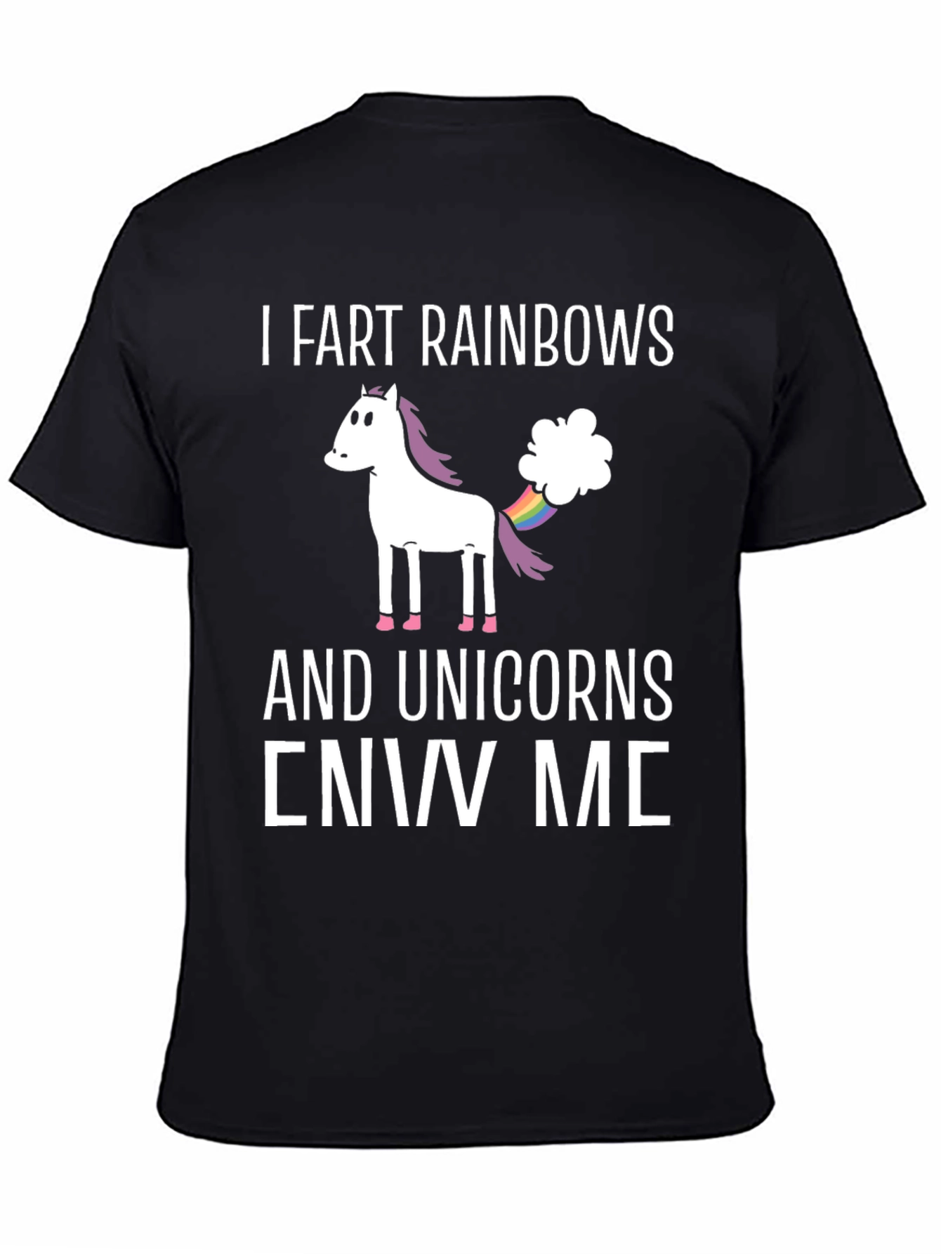 I Fart Rainbows Unicorn Graphic T-Shirt