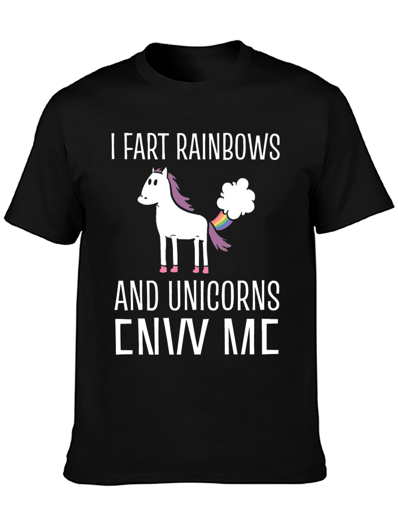 I Fart Rainbows Unicorn Graphic T-Shirt
