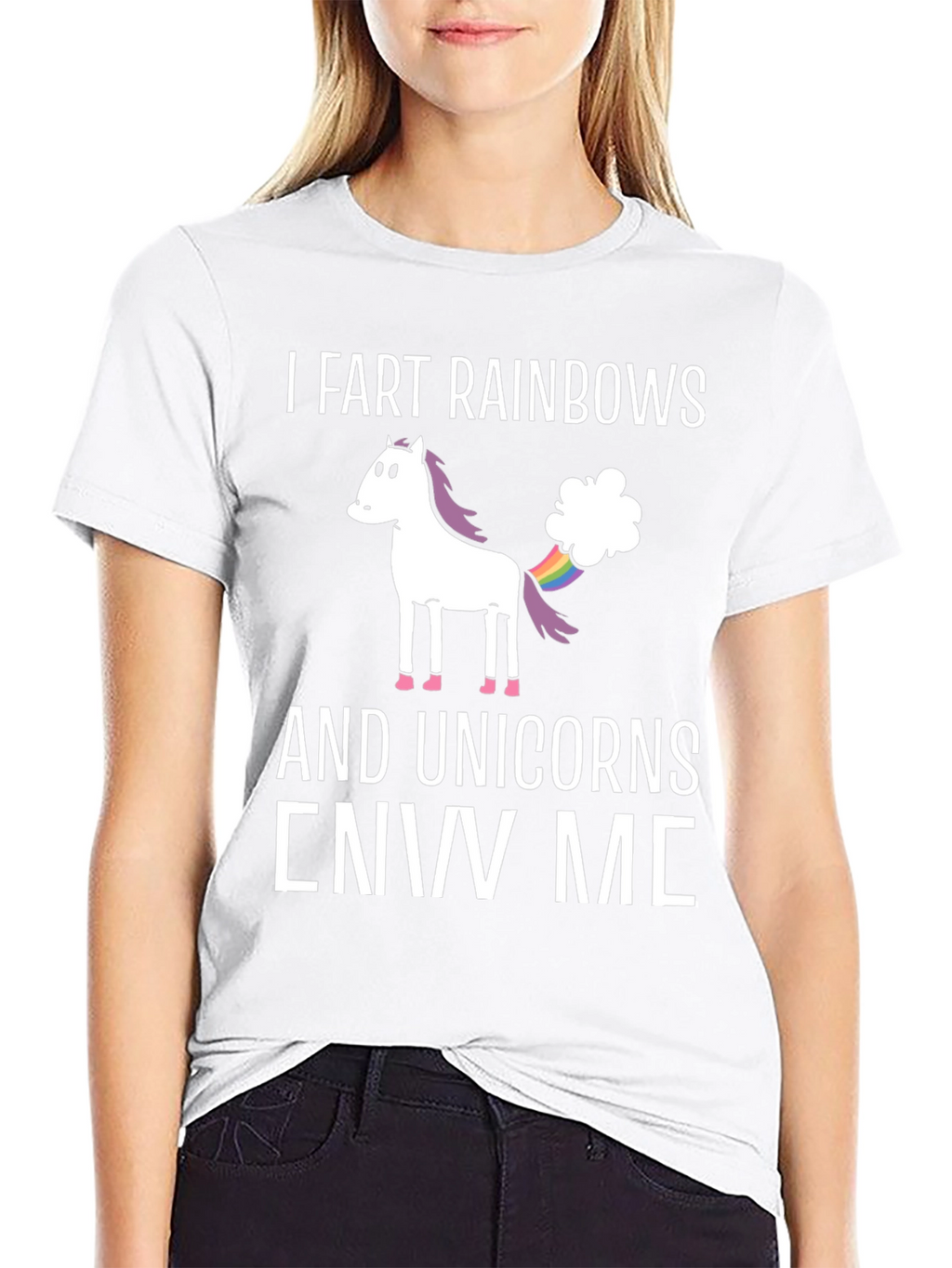 I Fart Rainbows Unicorn Graphic T-Shirt