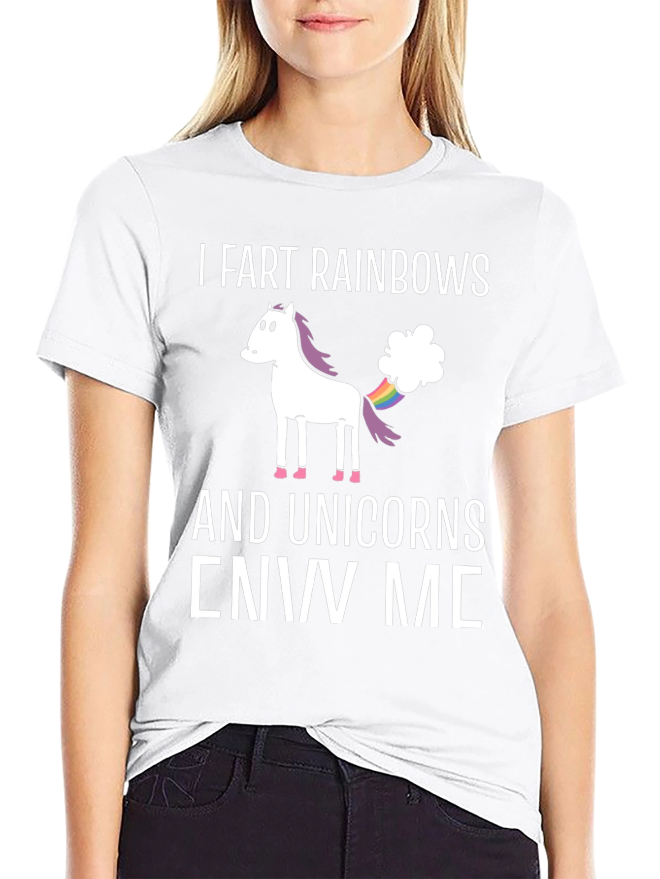 I Fart Rainbows Unicorn Graphic T-Shirt