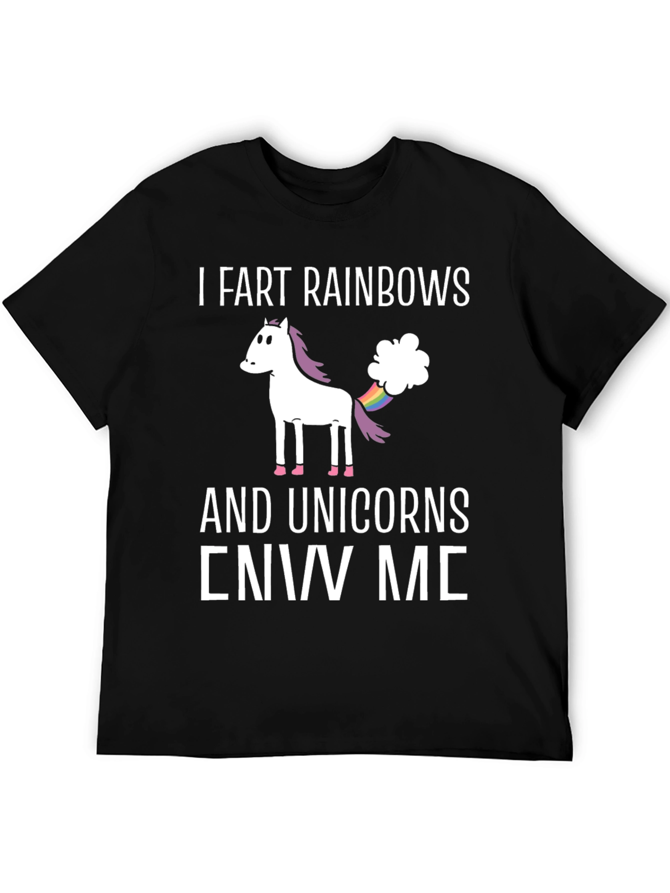I Fart Rainbows Unicorn Graphic T-Shirt