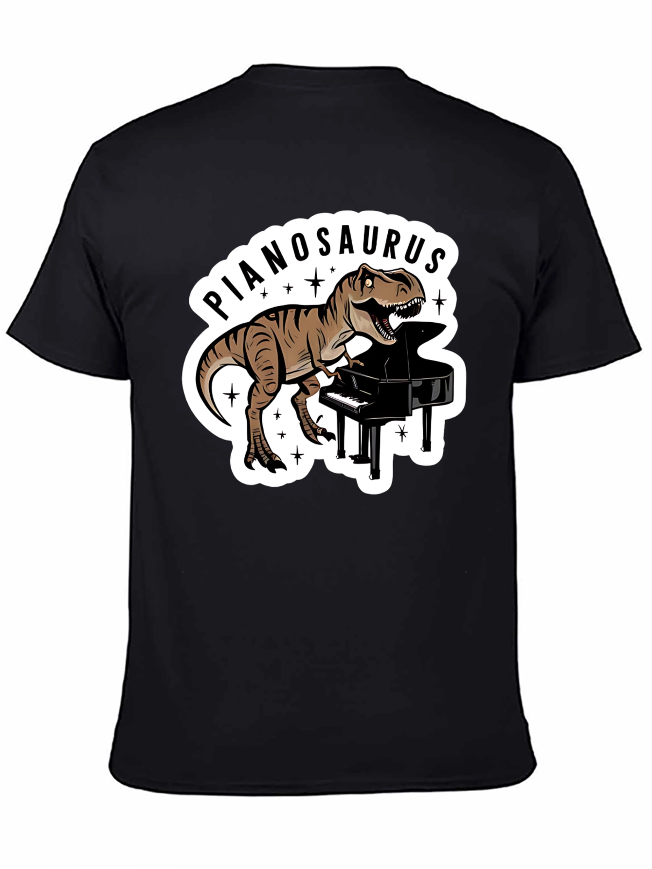 Pianosaurus T-Rex Dinosaur Piano Lover T-Shirt