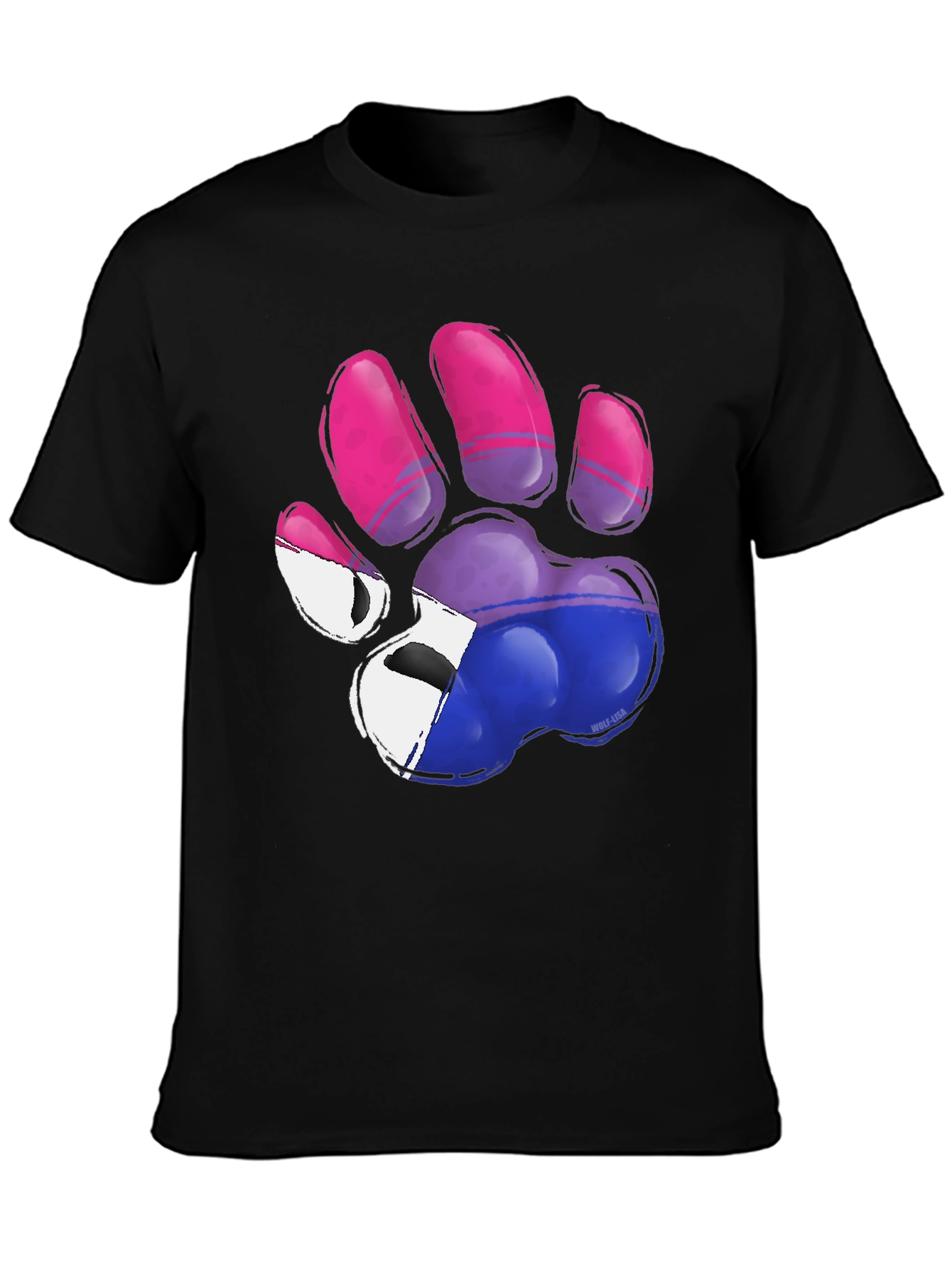 Bisexual Pride Paw Print T-Shirt