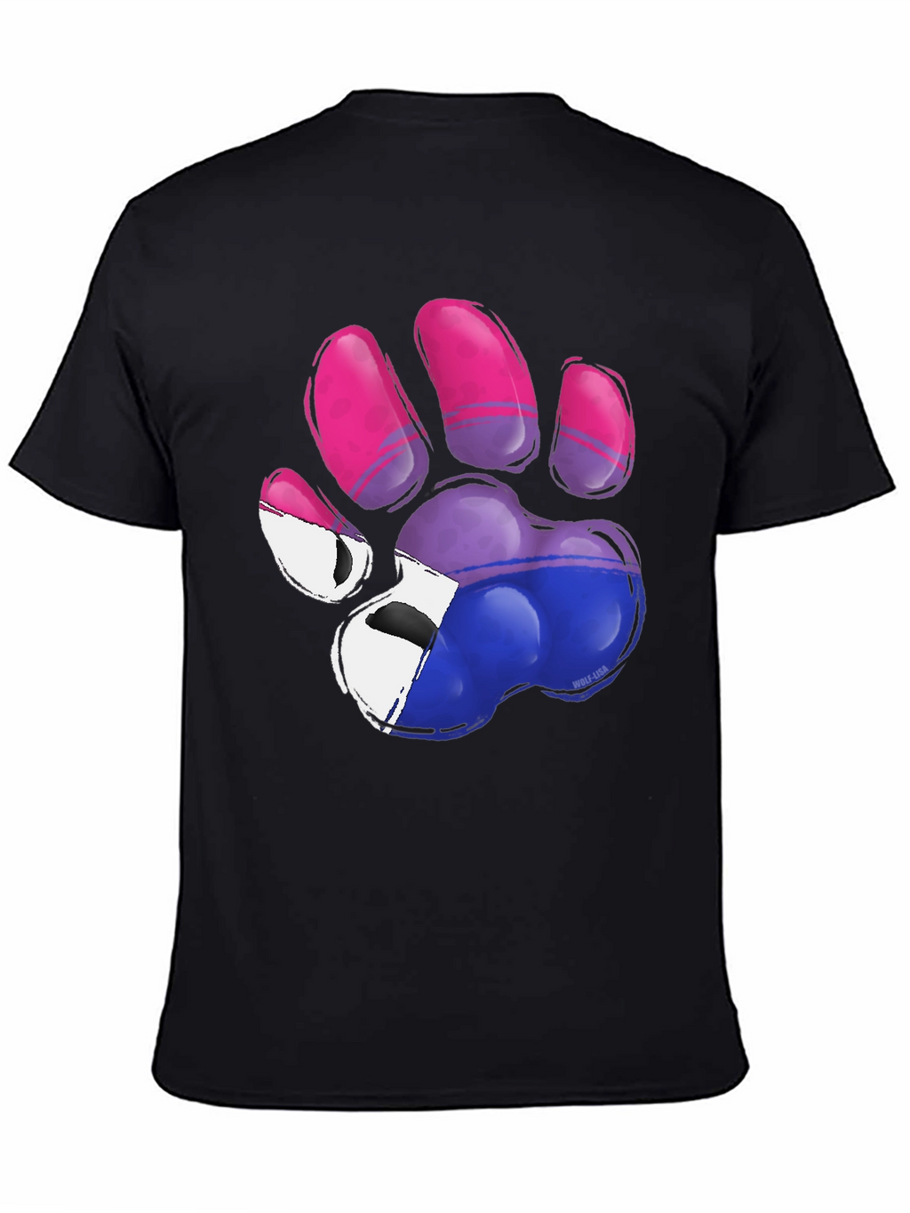 Bisexual Pride Paw Print T-Shirt