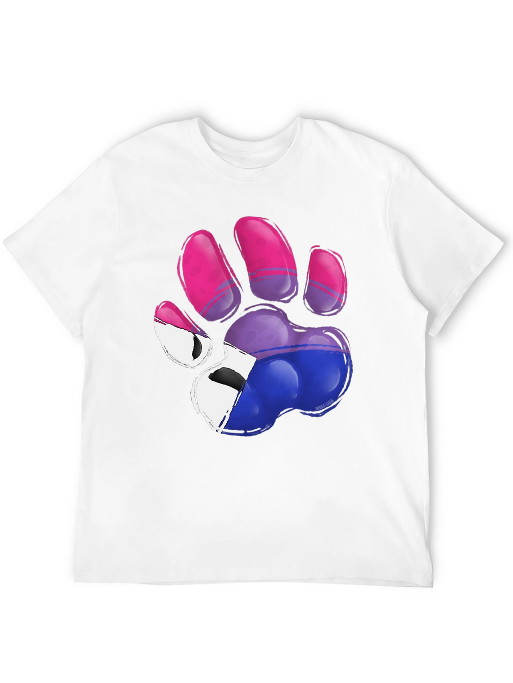 Bisexual Pride Paw Print T-Shirt