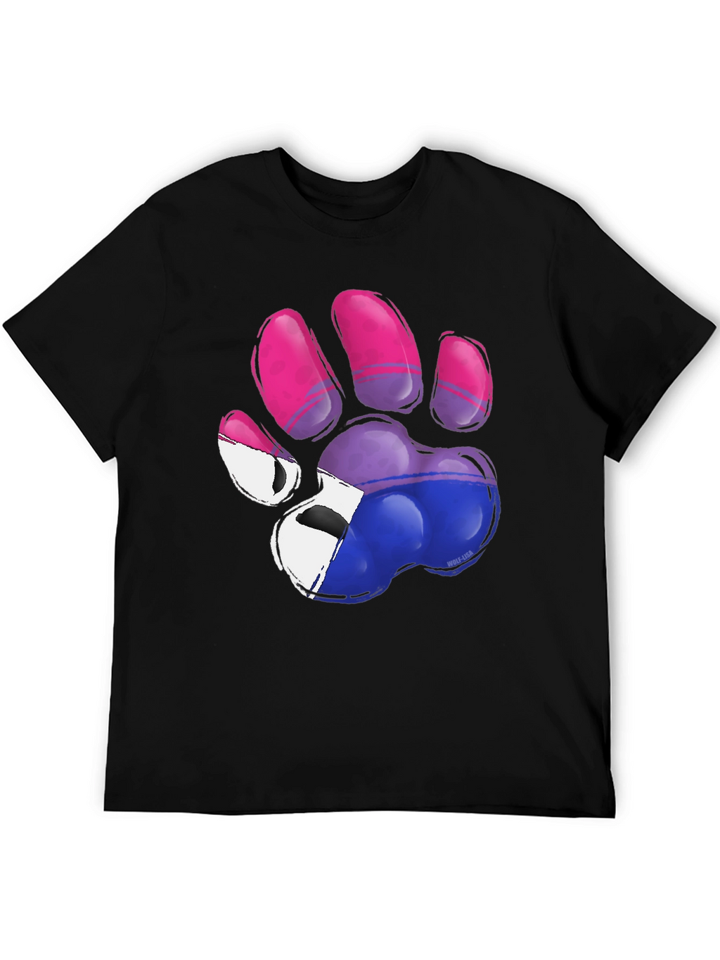 Bisexual Pride Paw Print T-Shirt