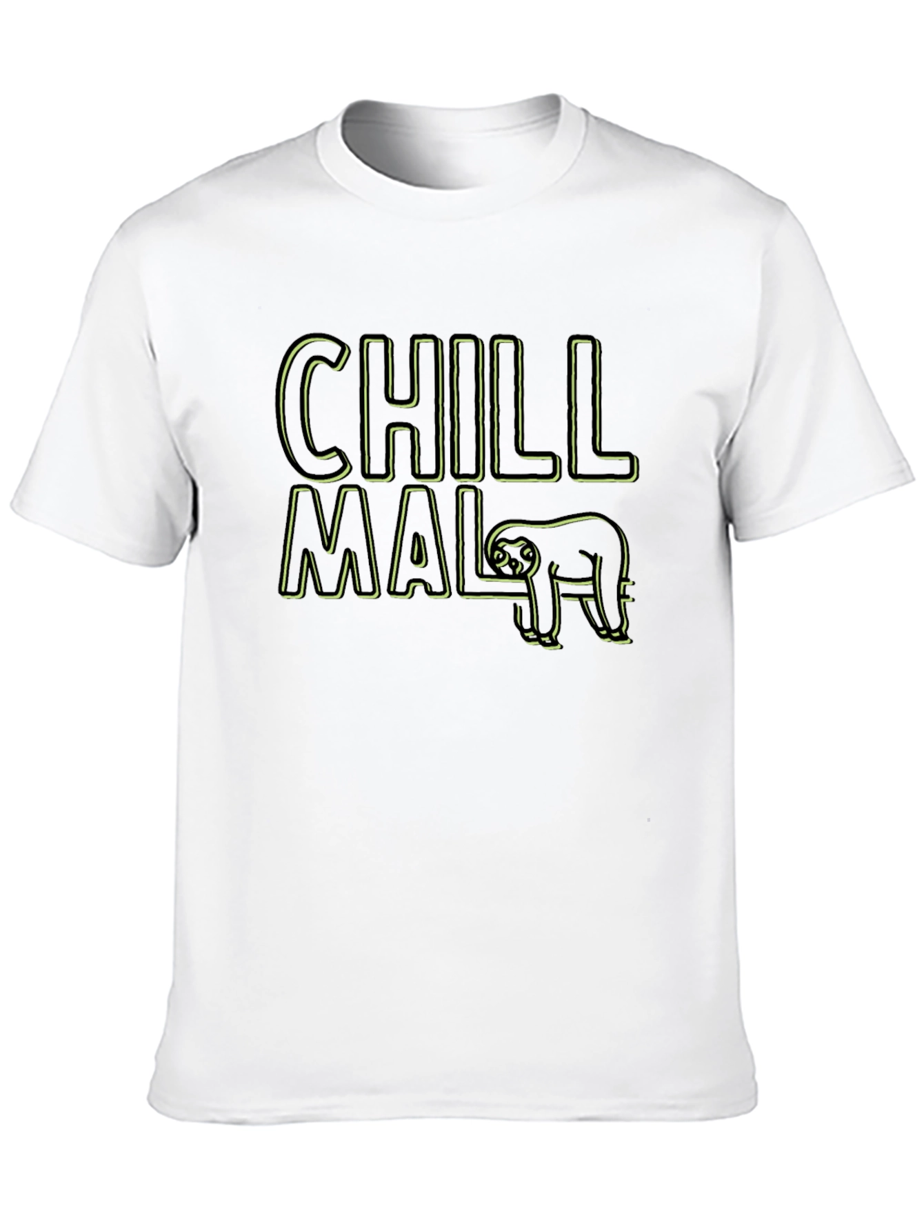 Chill Mal Sloth Graphic T-Shirt