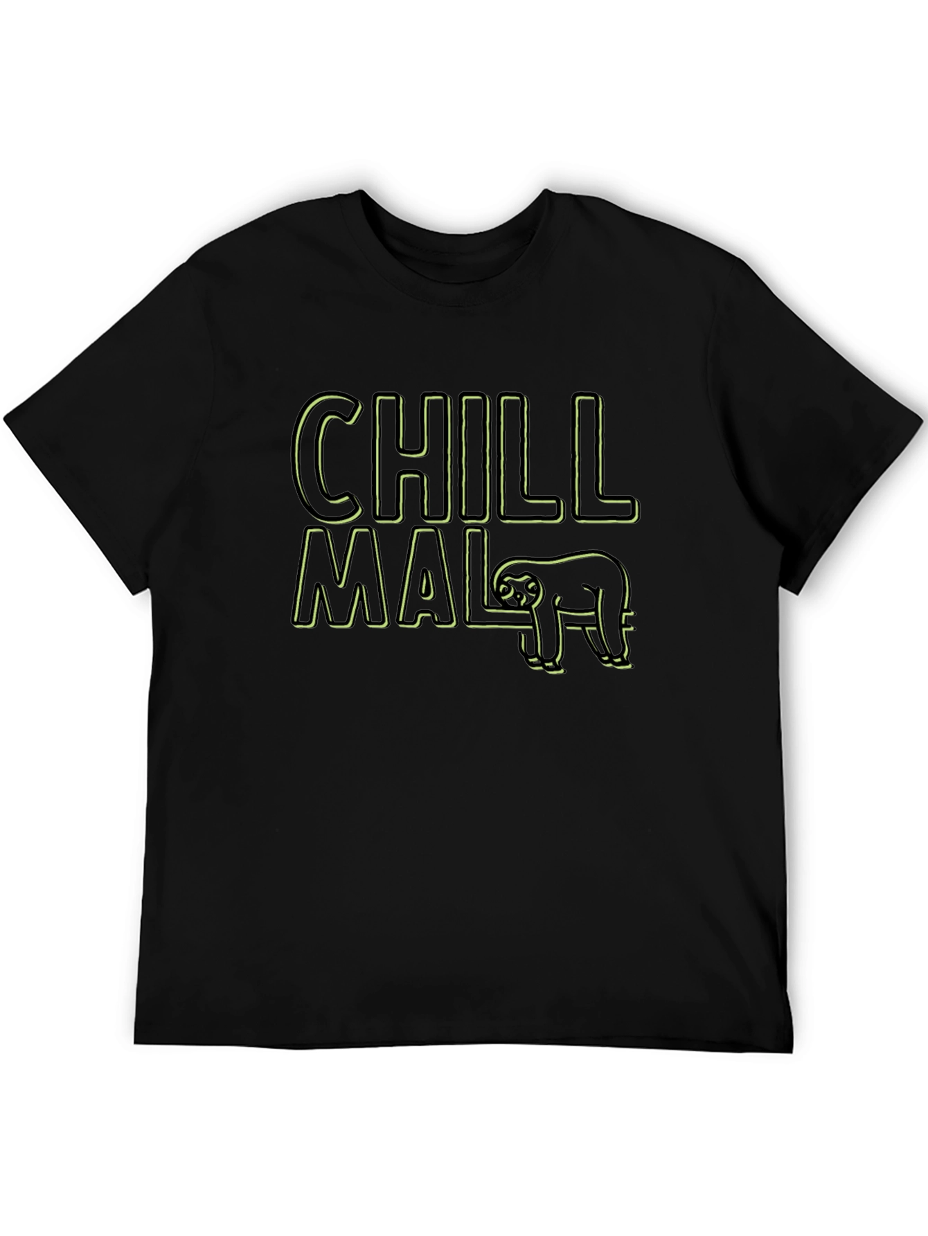 Chill Mal Sloth Graphic T-Shirt