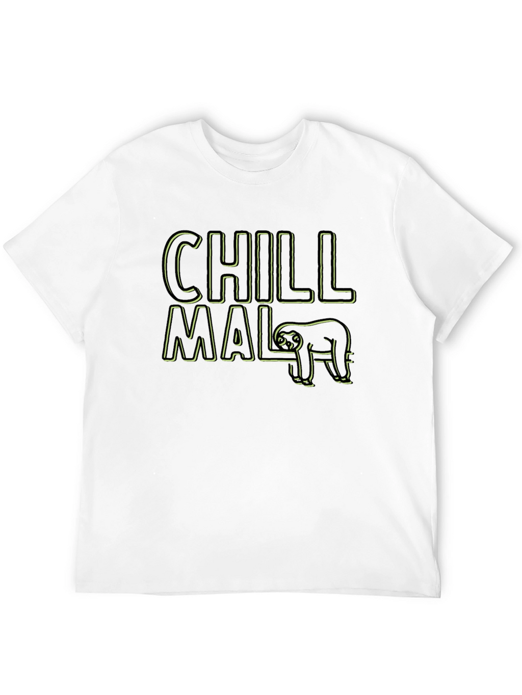 Chill Mal Sloth Graphic T-Shirt