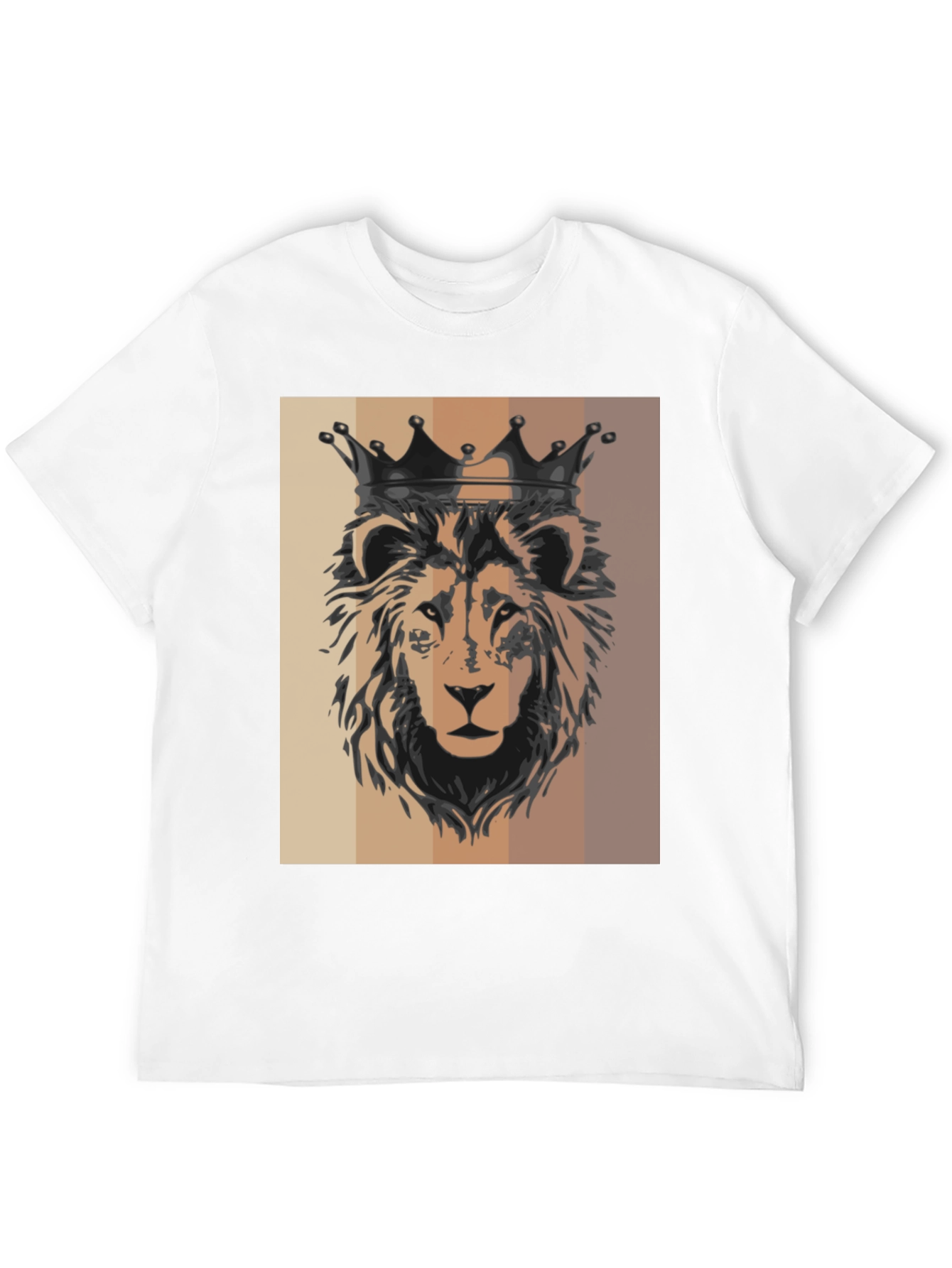 King Lion Graphic Tee - Black Cotton T-Shirt