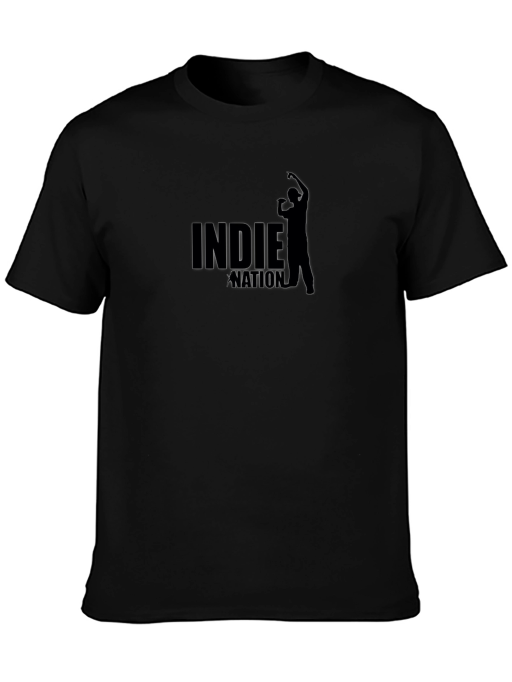 Indie Nation Graphic Tee - Black Cotton T-Shirt