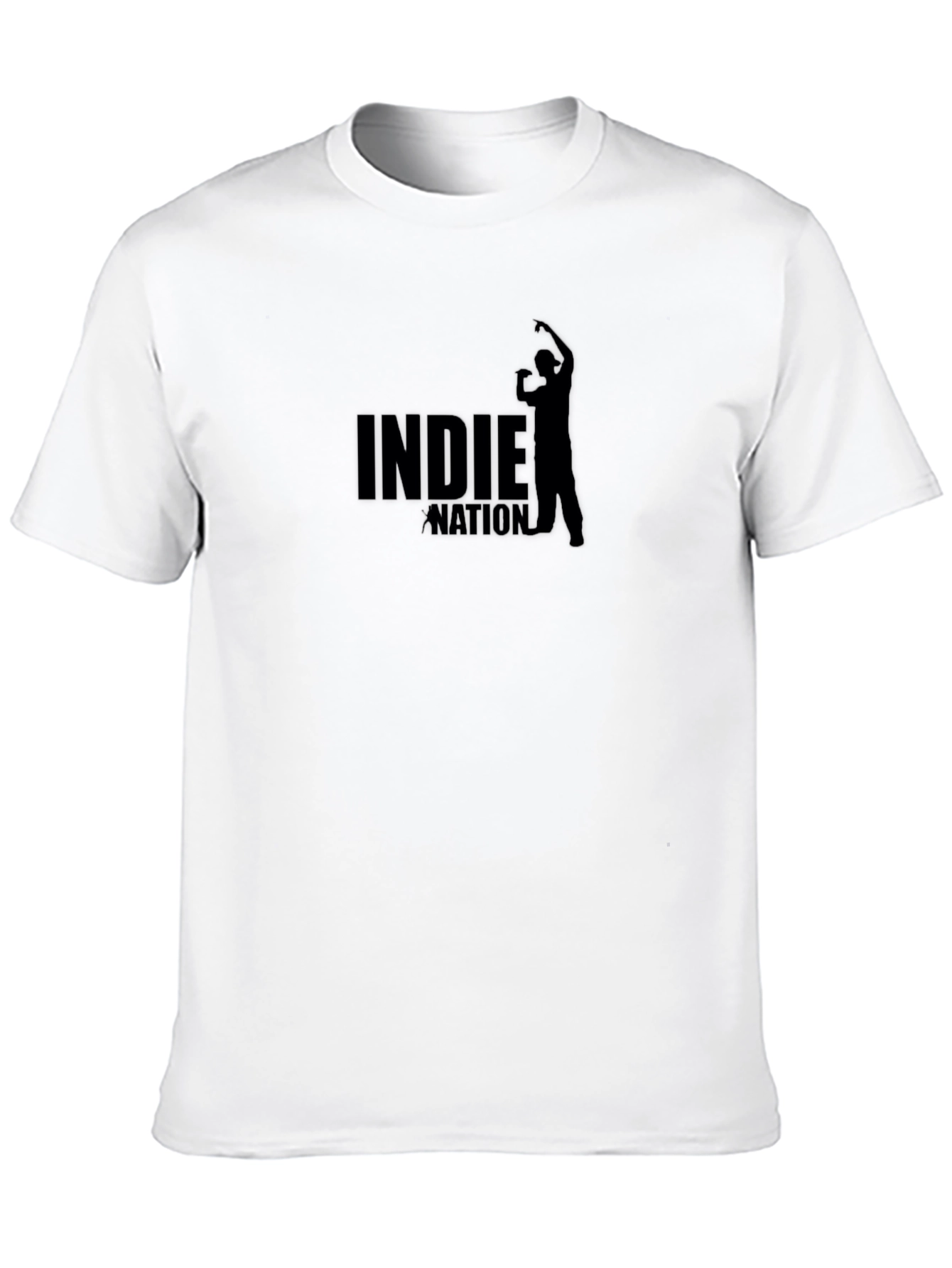 Indie Nation Graphic Tee - Black Cotton T-Shirt