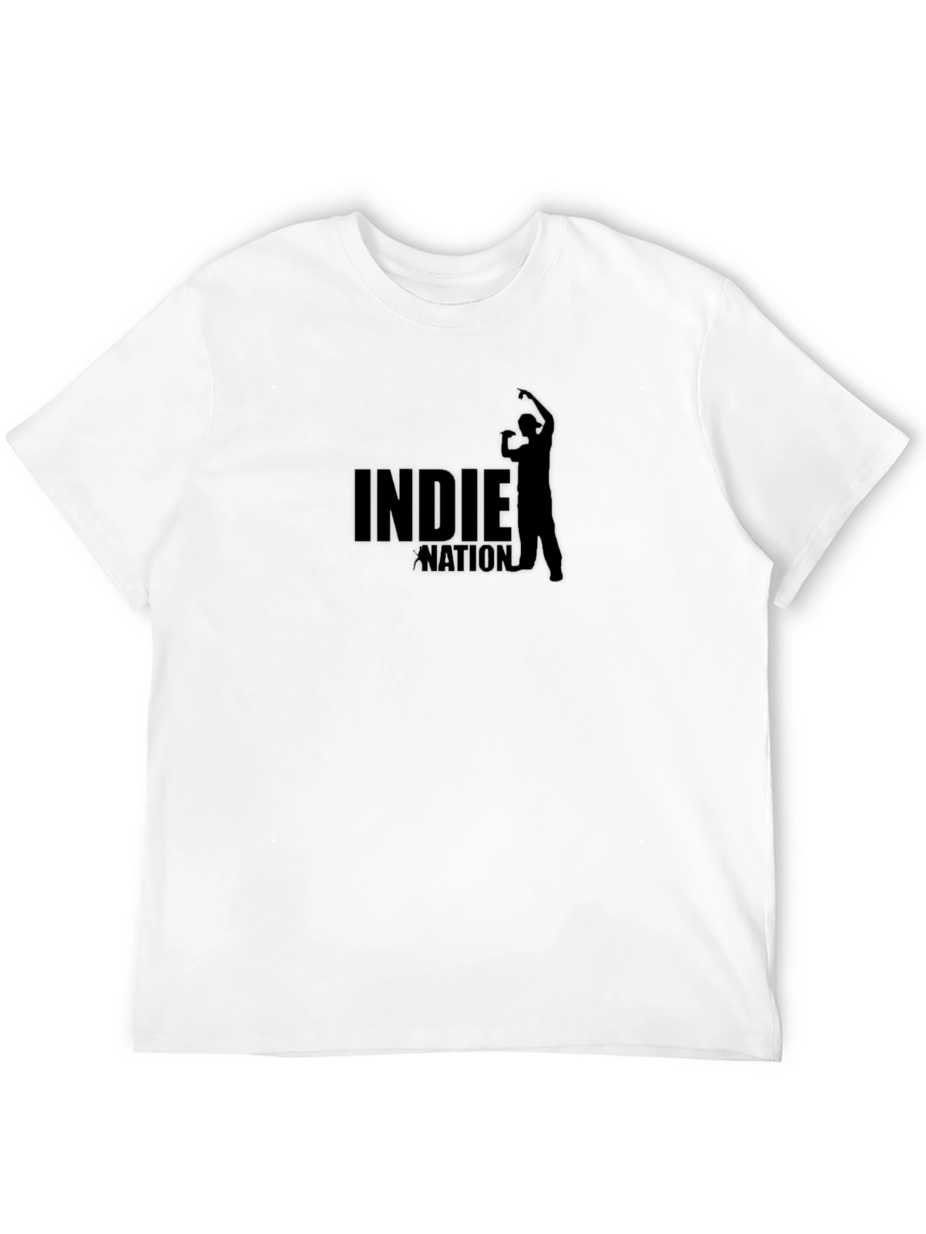 Indie Nation Graphic Tee - Black Cotton T-Shirt