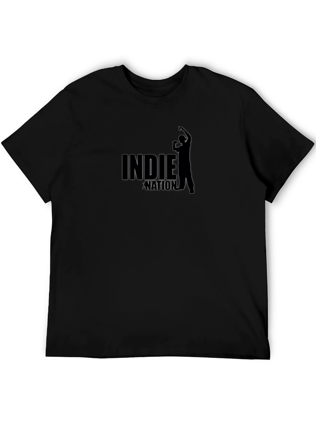 Indie Nation Graphic Tee - Black Cotton T-Shirt