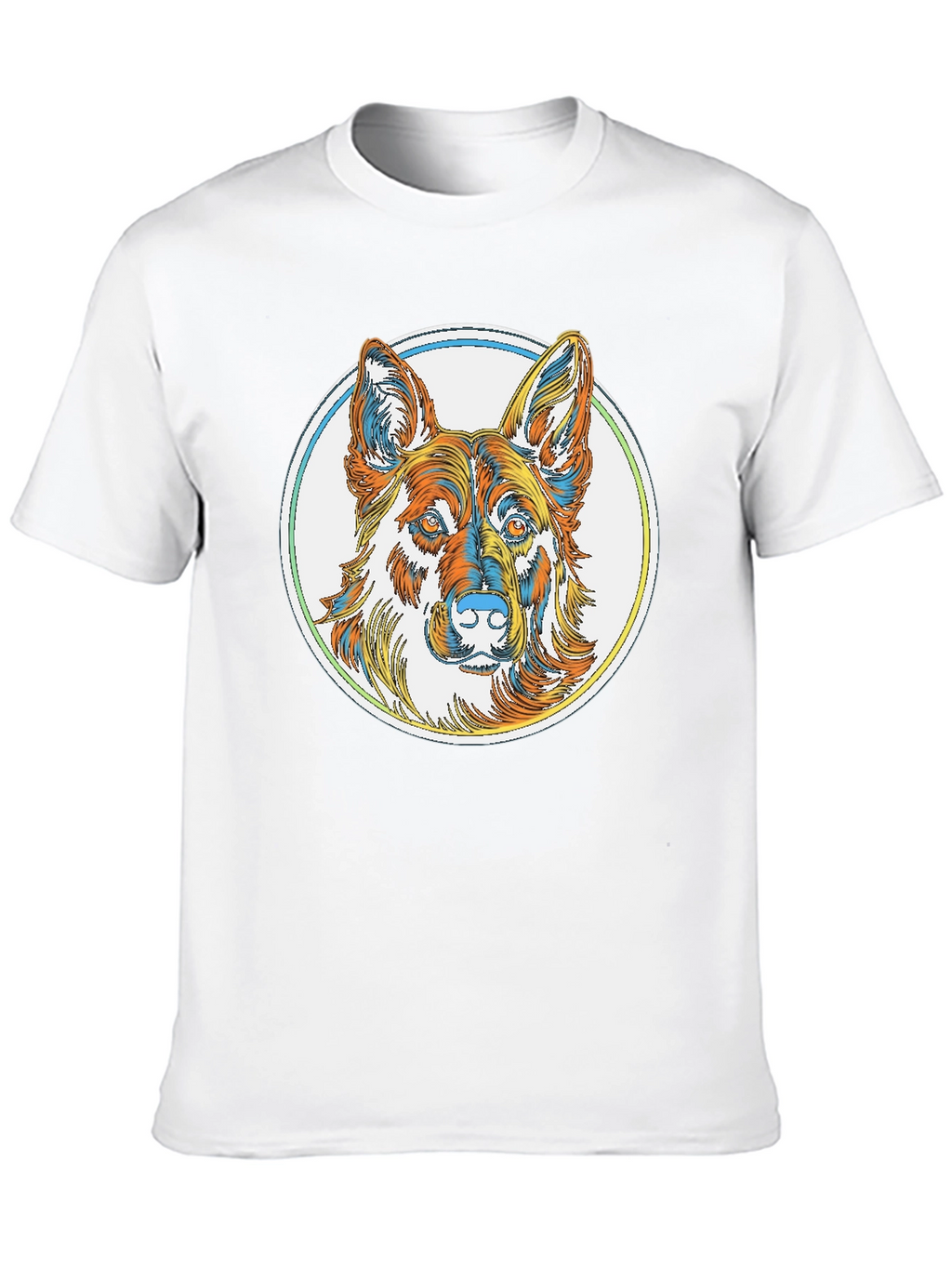 German Shepherd Graphic Tee - Stylish Dog Lover Shirt