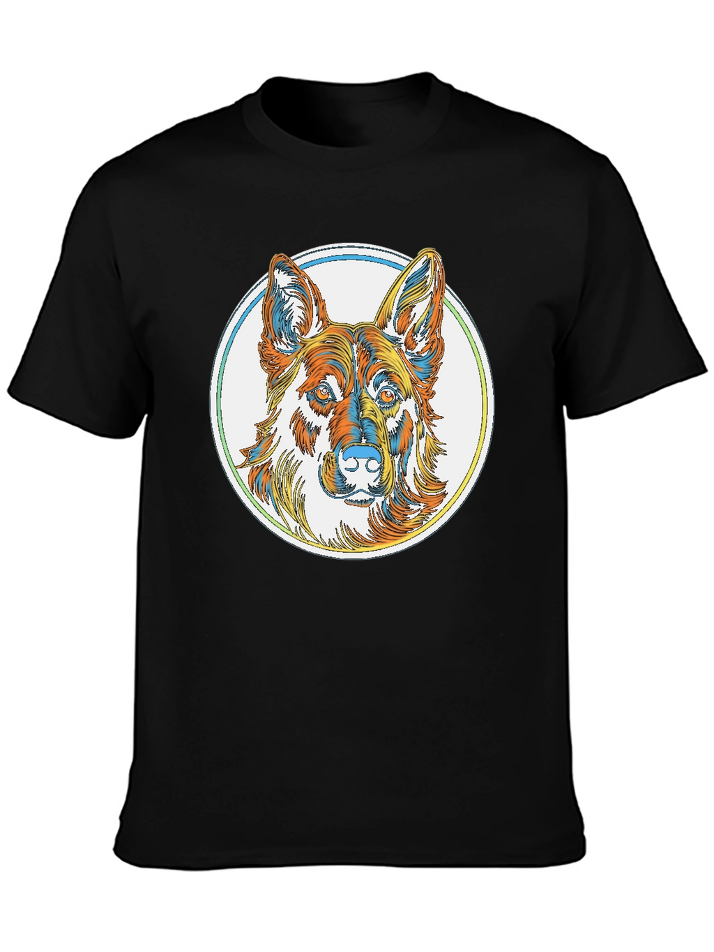 German Shepherd Graphic Tee - Stylish Dog Lover Shirt