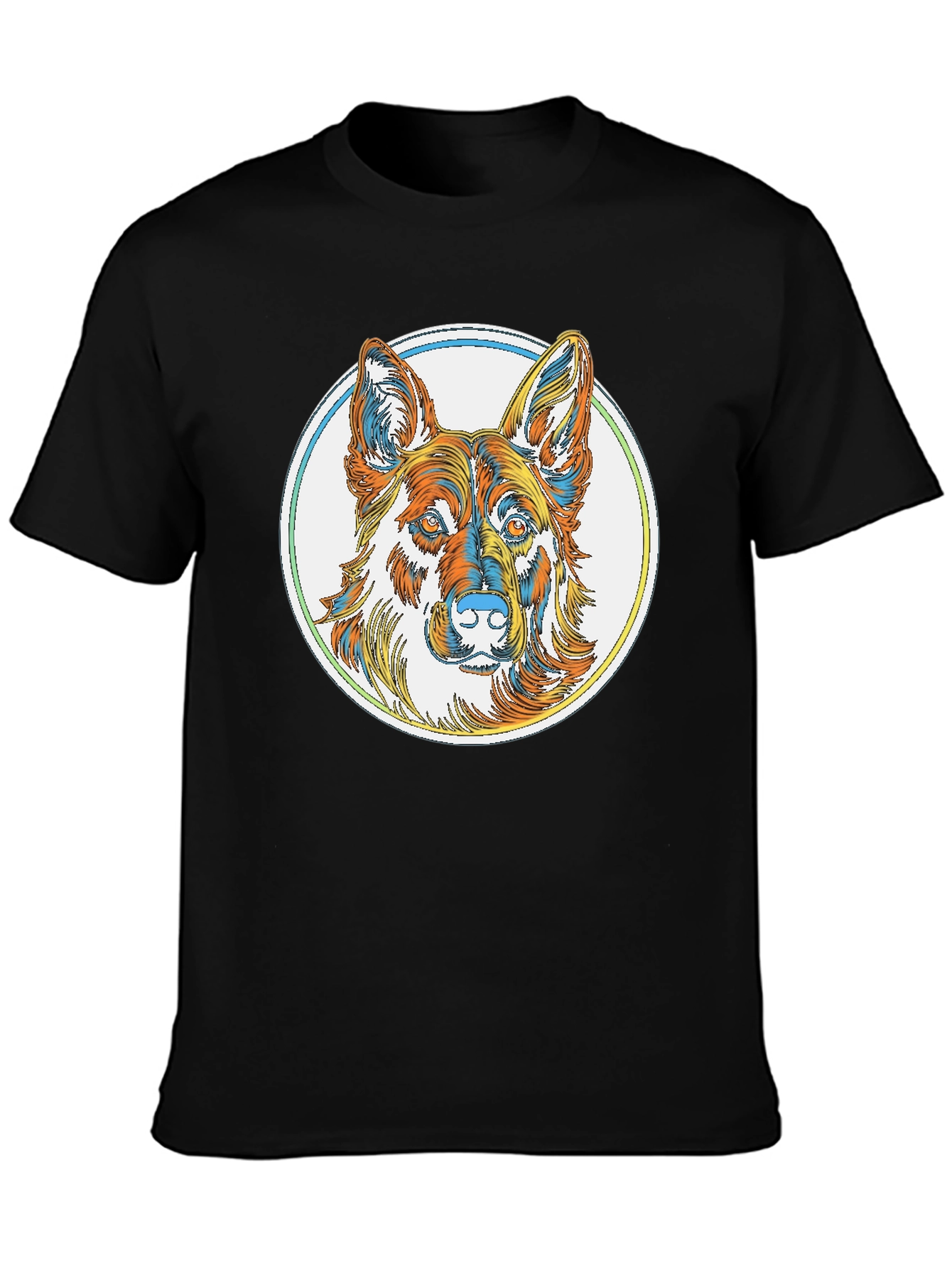 German Shepherd Graphic Tee - Stylish Dog Lover Shirt