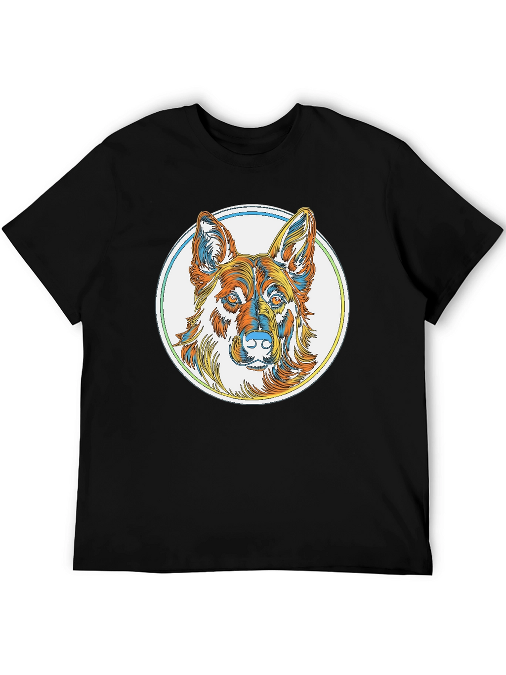 German Shepherd Graphic Tee - Stylish Dog Lover Shirt