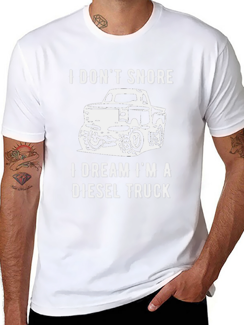 Diesel Truck Dream T-Shirt - Funny Snoring Tee
