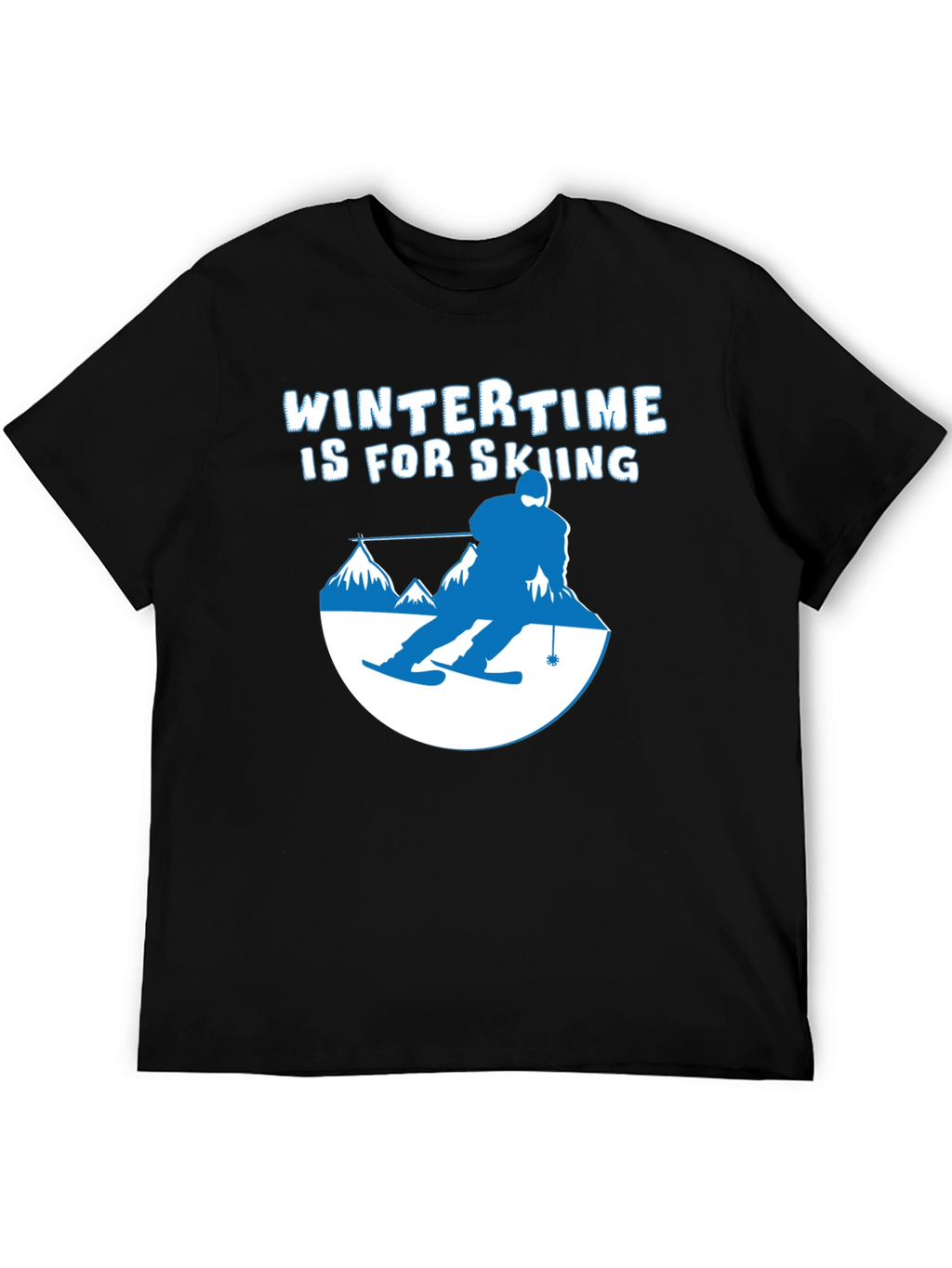 Wintertime Skiing Graphic Tee