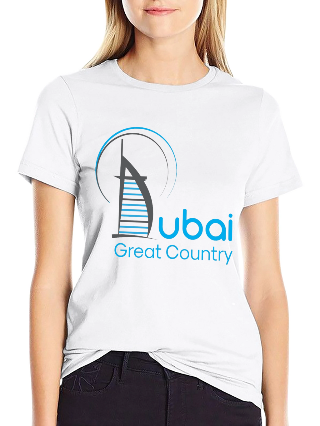 Dubai Great Country Graphic Black T-Shirt