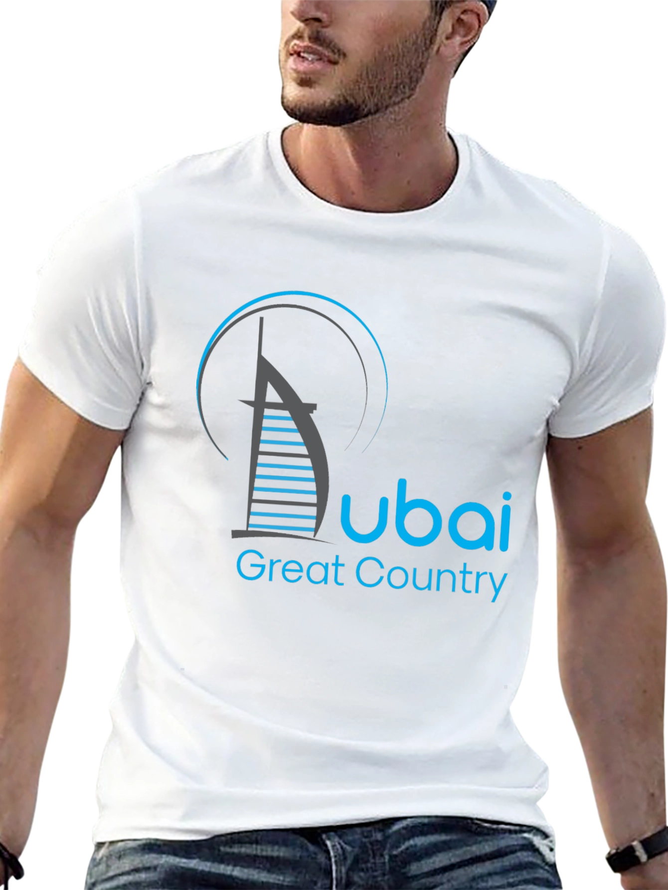 Dubai Great Country Graphic Black T-Shirt